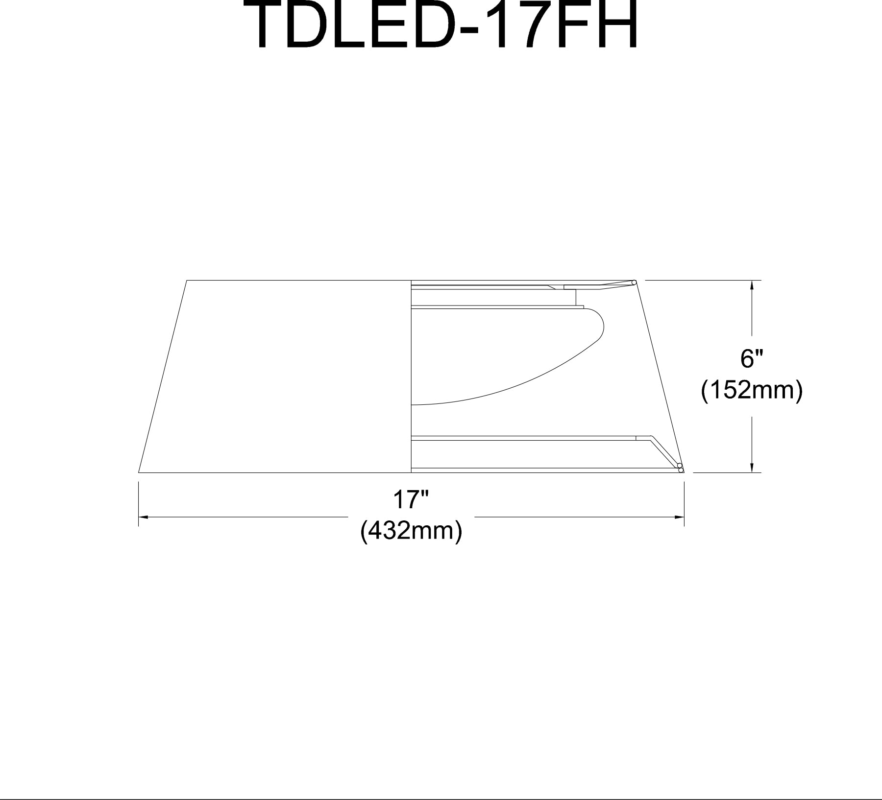 Plafonnier Noir | TDLED-17FH