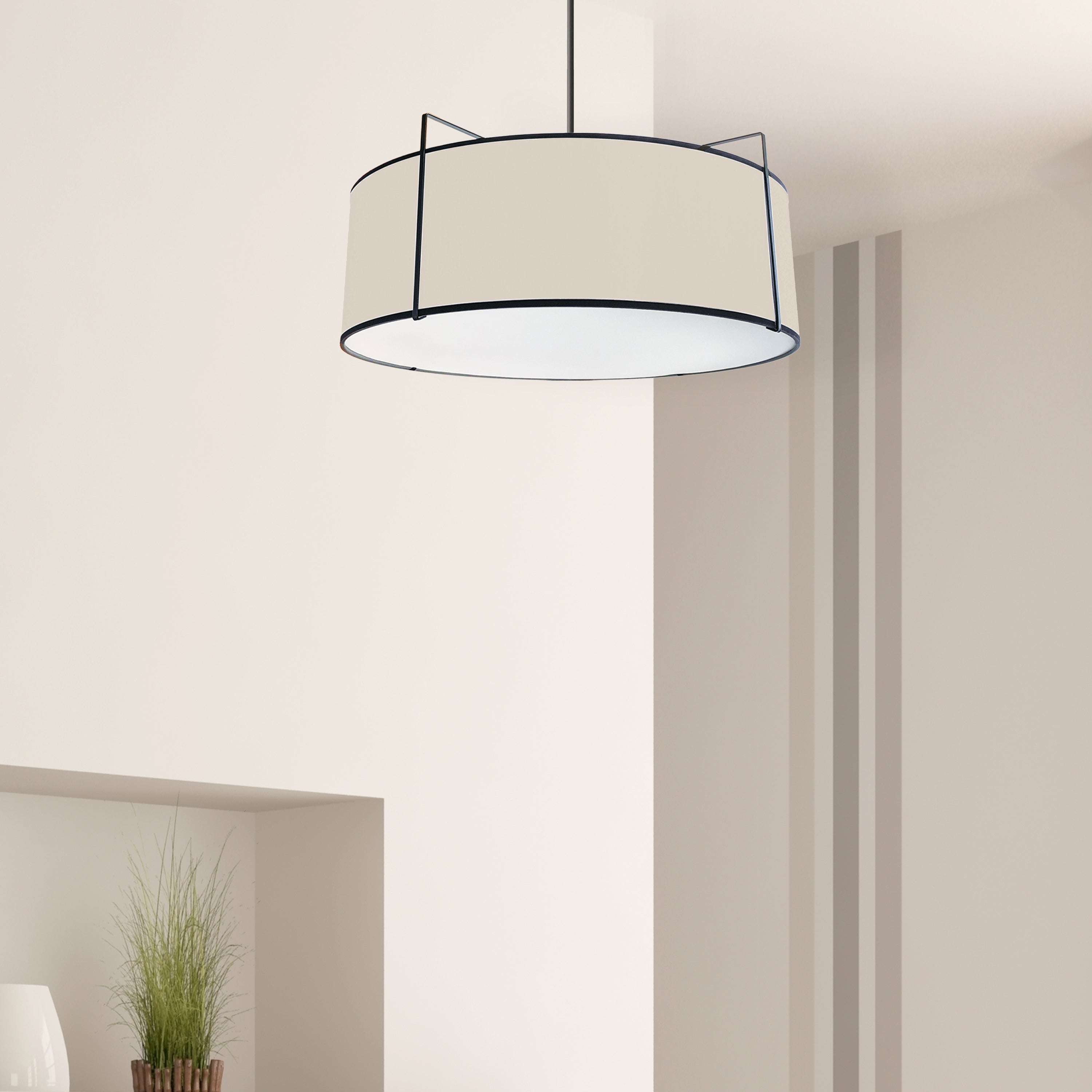Luminaire suspendu Crème | TRAPEZOID