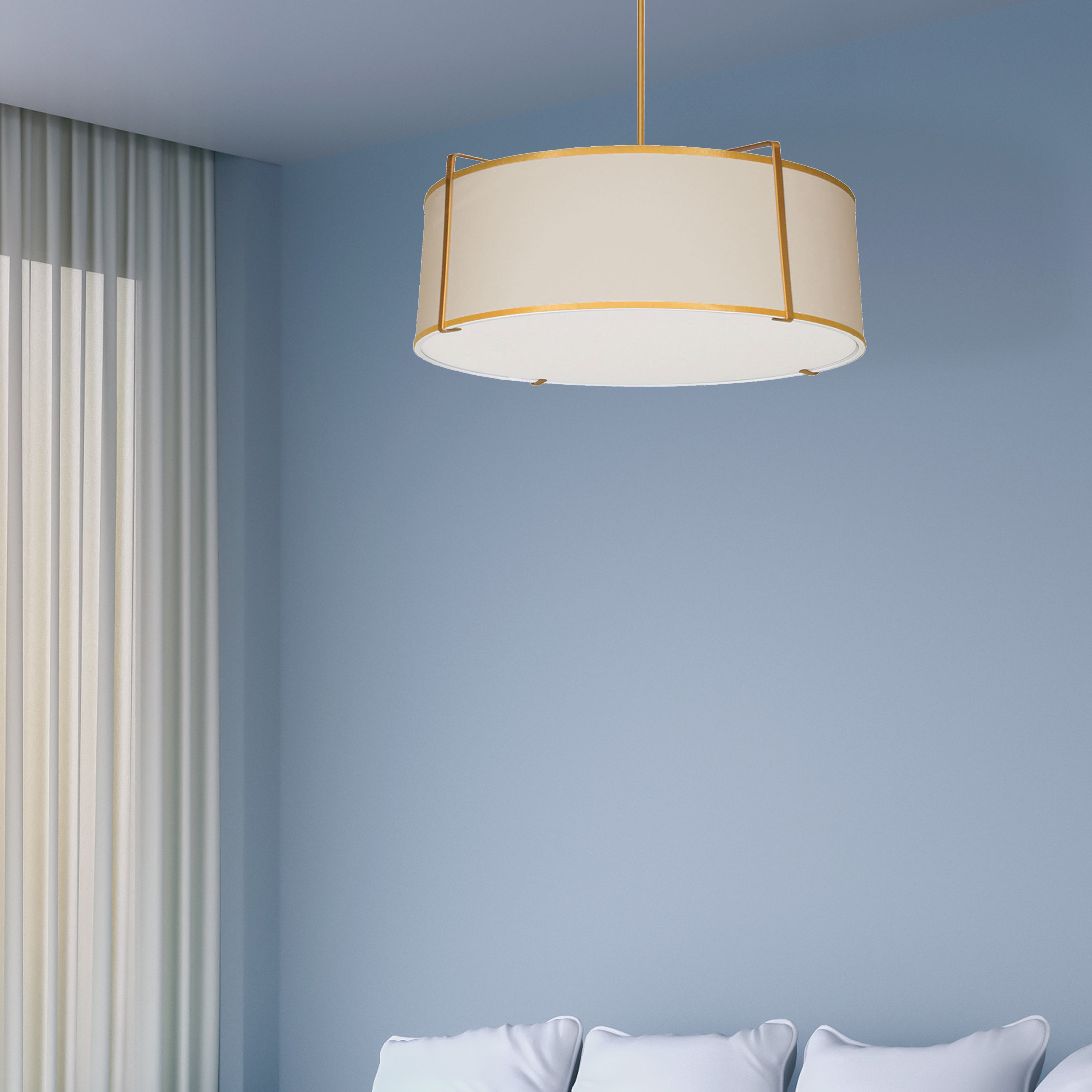 Luminaire suspendu Crème | TRAPEZOID