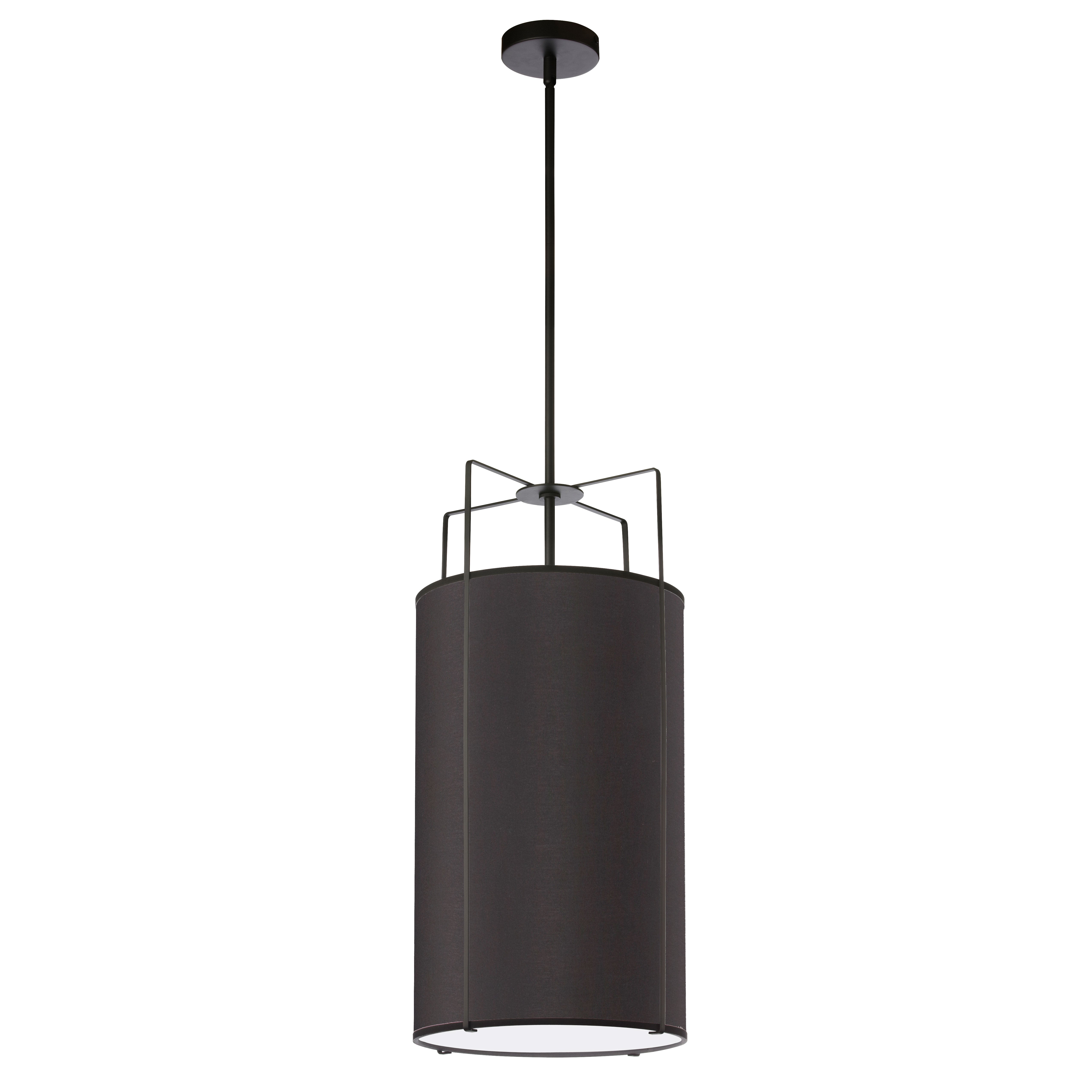 TRAPEZOID Suspension Noir - TRA-124P-BK | DAINOLITE