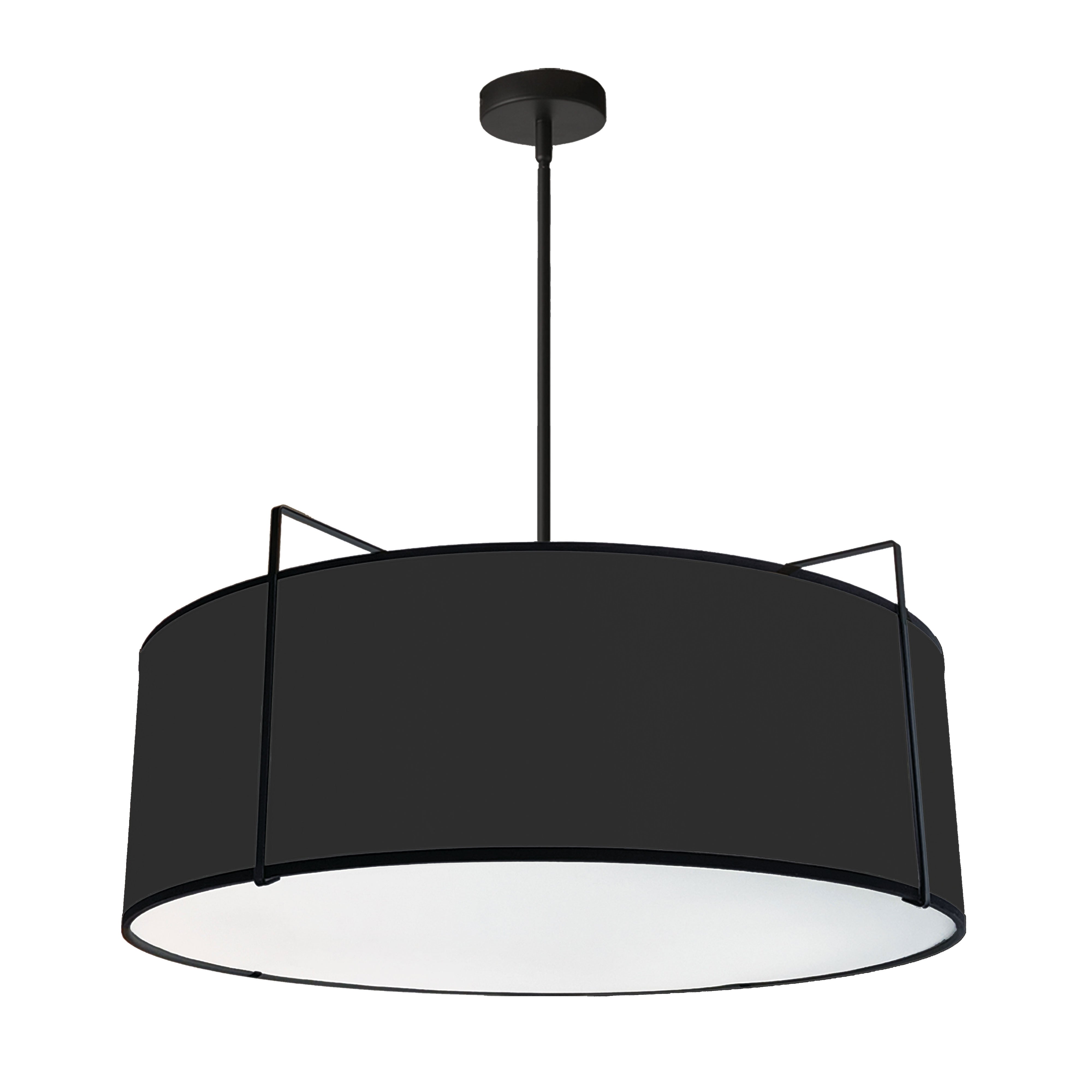 TRAPEZOID Suspension Noir - TRA-244P-BK | DAINOLITE