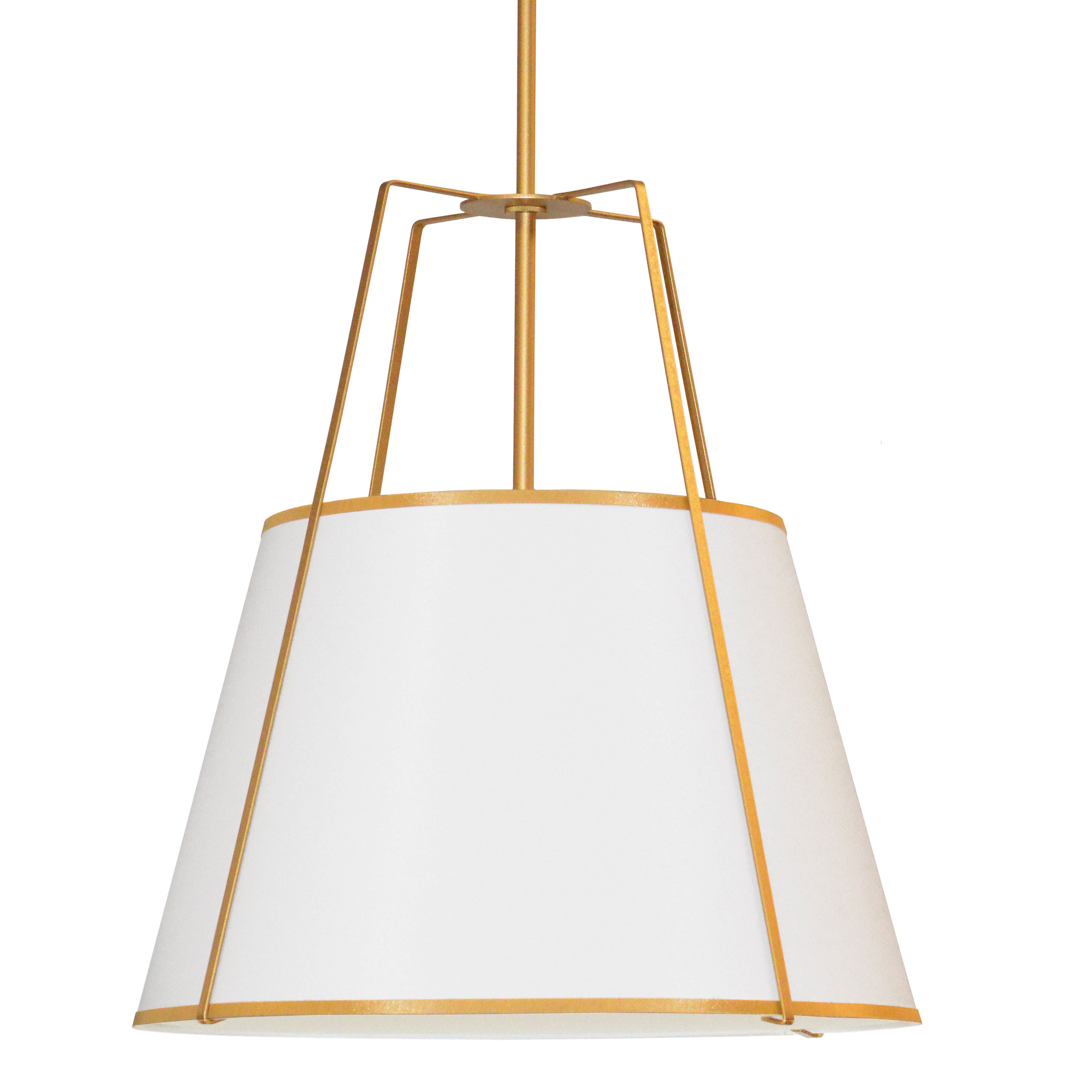 TRAPEZOID Suspension Blanc - TRA-304P-GLD-WH | DAINOLITE