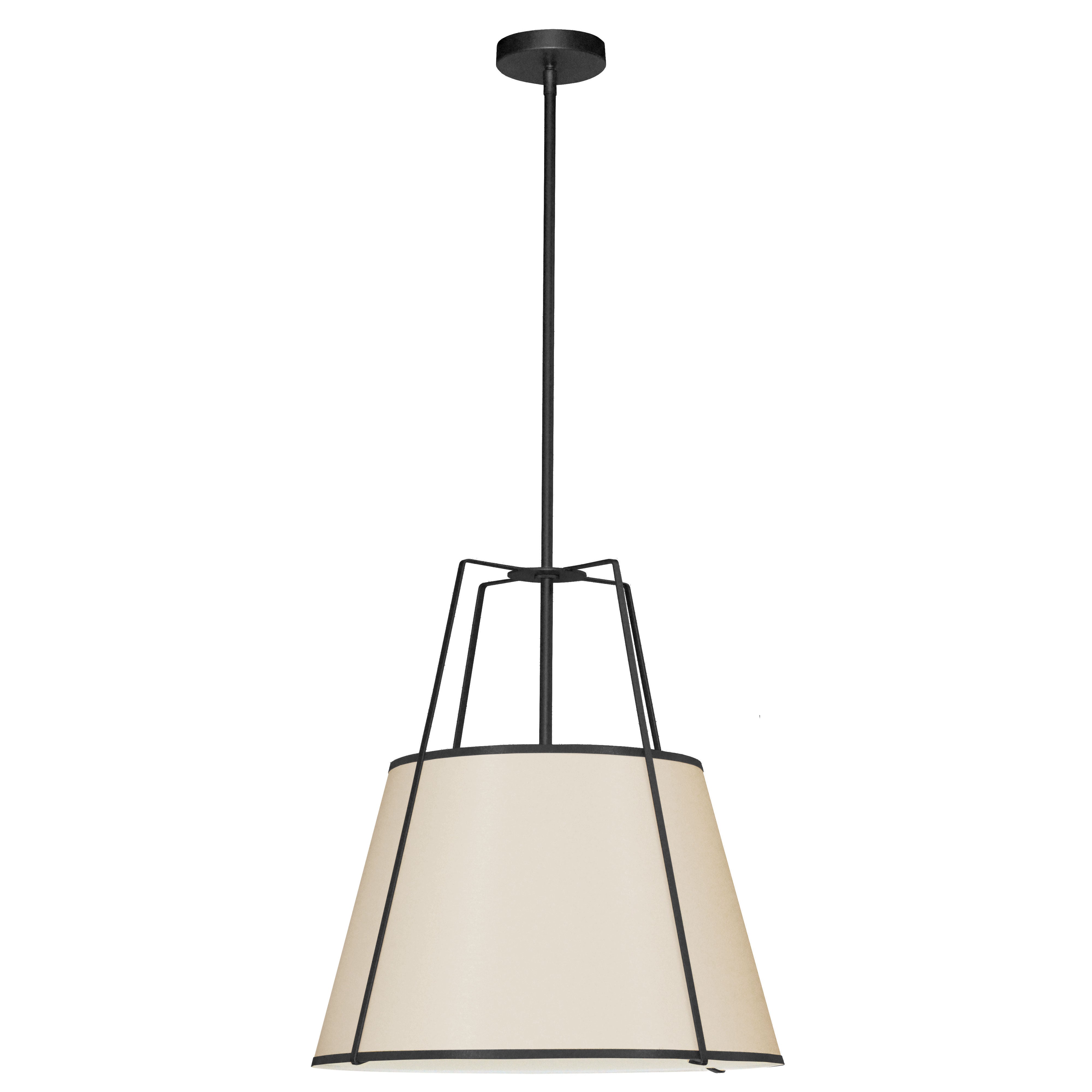 TRAPEZOID Suspension Crème - TRA-331P-BK-CRM | DAINOLITE