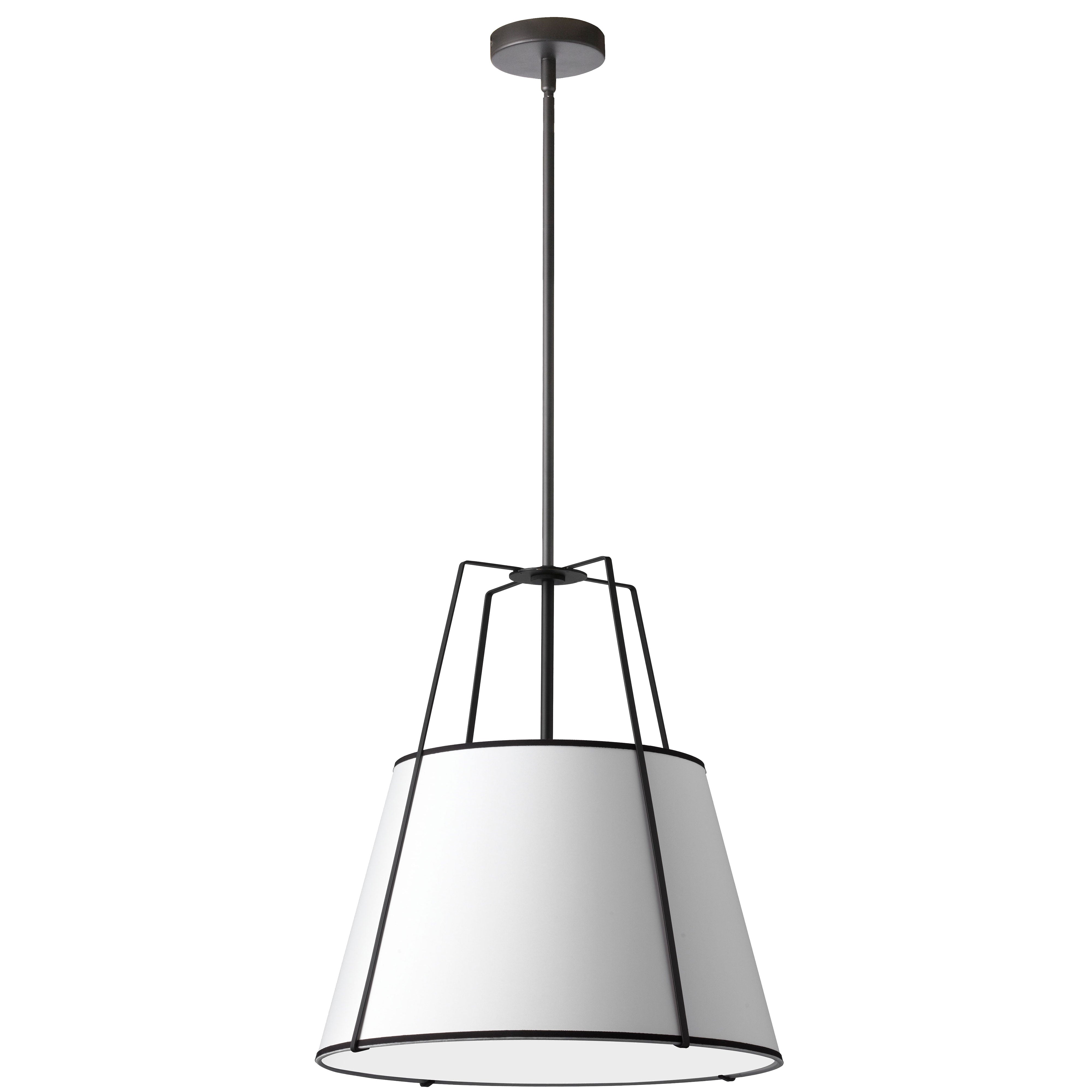TRAPEZOID Suspension Blanc - TRA-331P-BK-WH | DAINOLITE