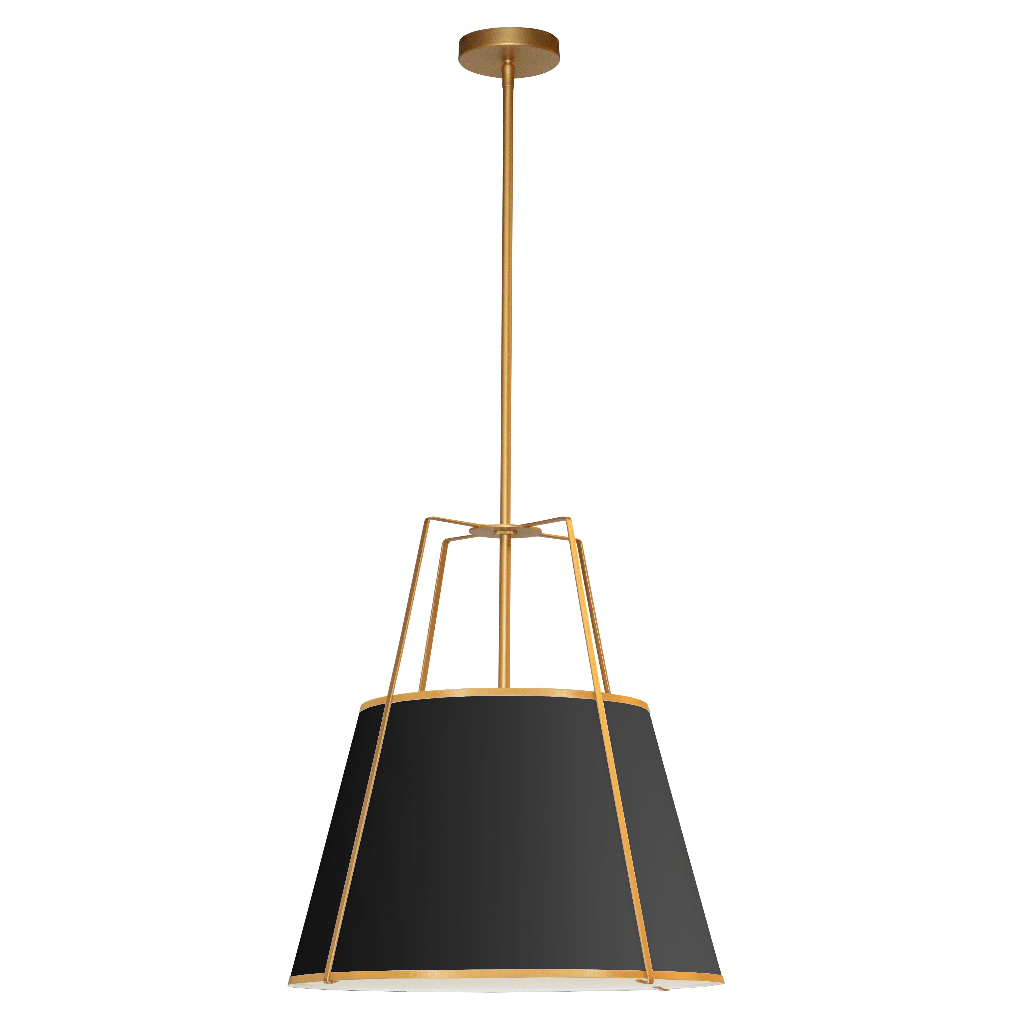TRAPEZOID Suspension Noir - TRA-331P-GLD-BK | DAINOLITE