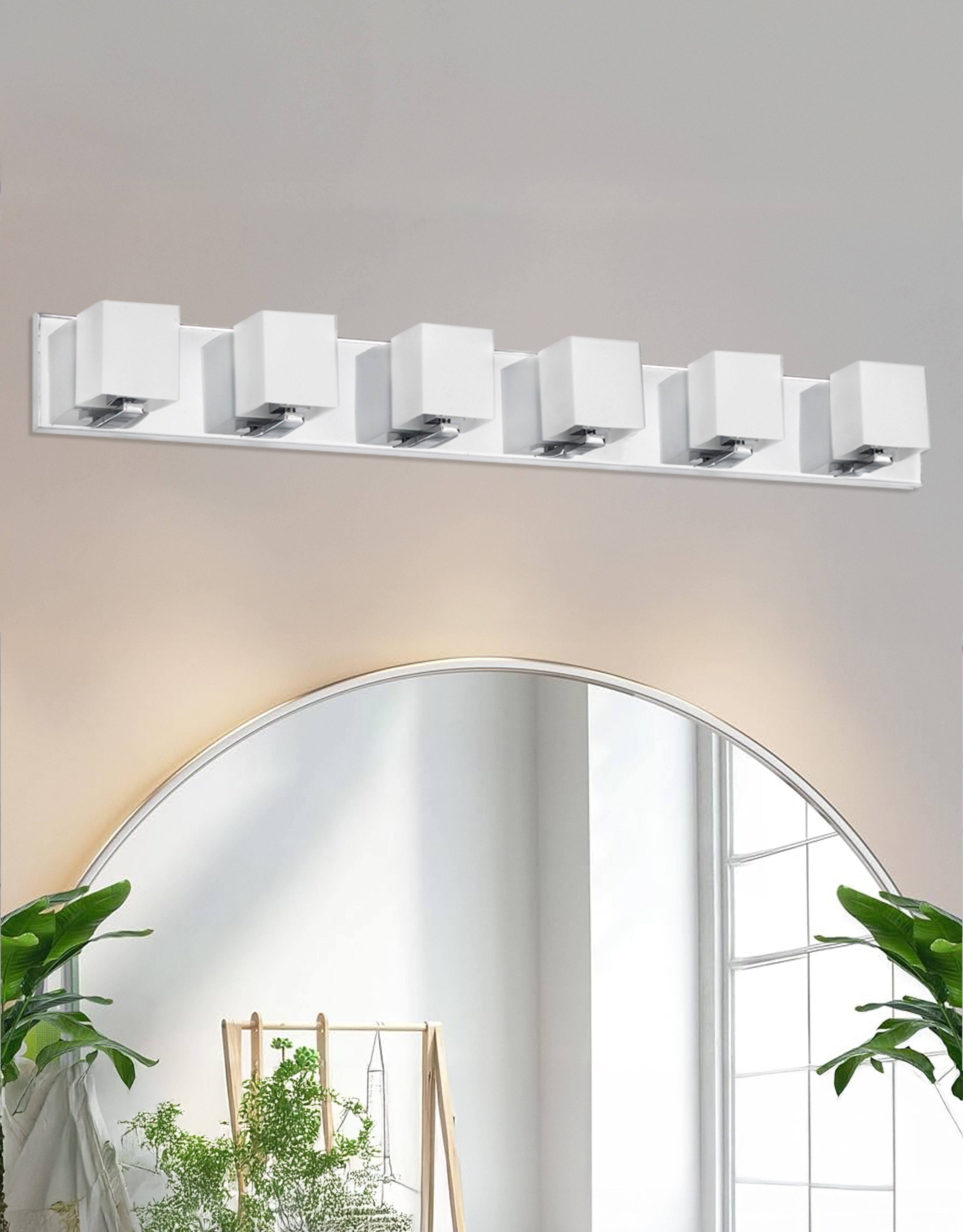 Applique murale Chrome poli — Blanc | VERONA