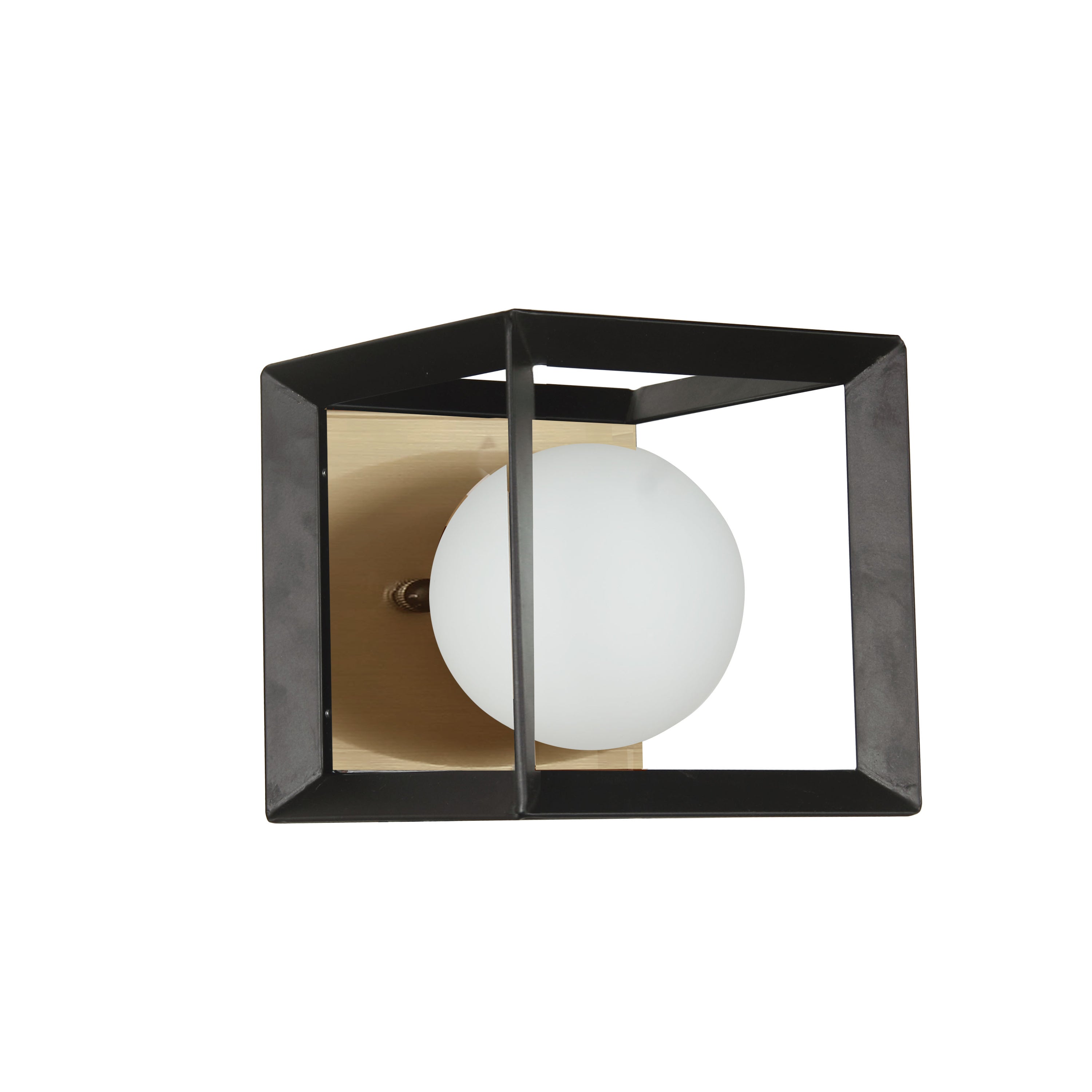 Bathroom wall sconce Black - V166-1W-BK-AGB | DAINOLITE