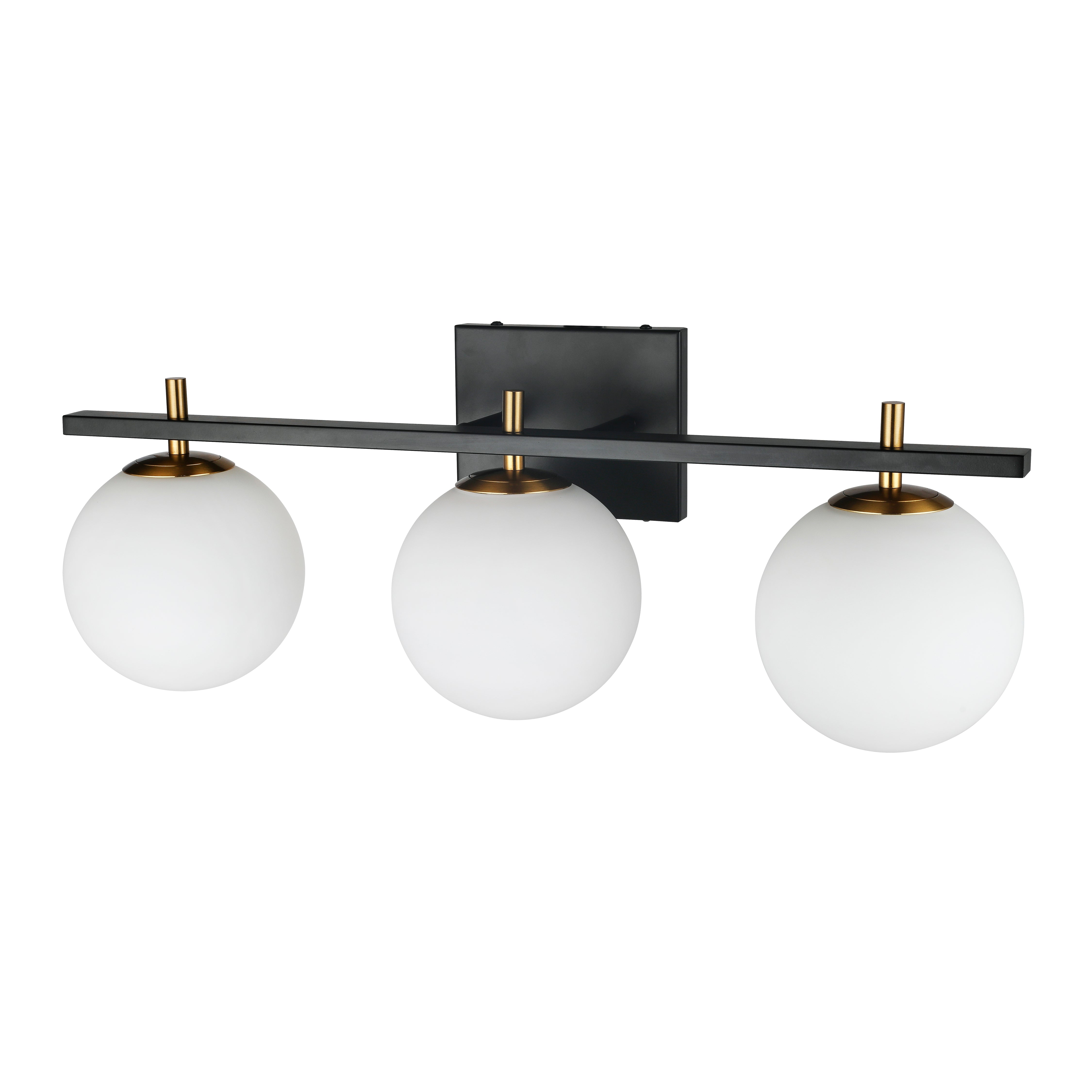 VIVALDI Bathroom wall sconce Black - VAD-233W-MB-AGB | DAINOLITE