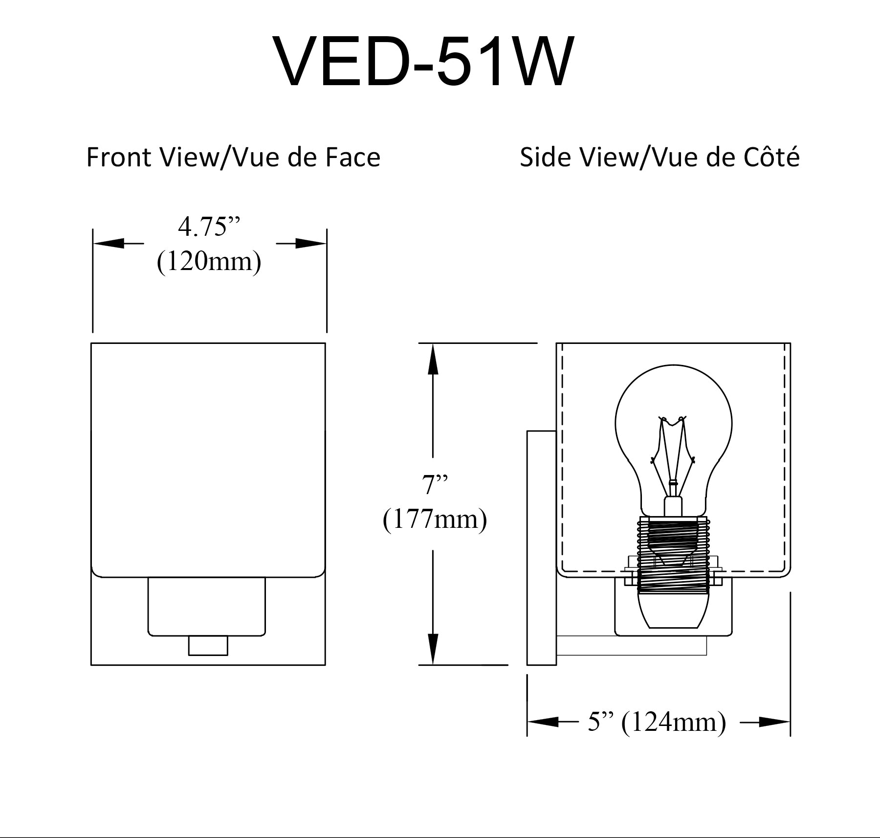 Applique murale | VEDA — 5 po