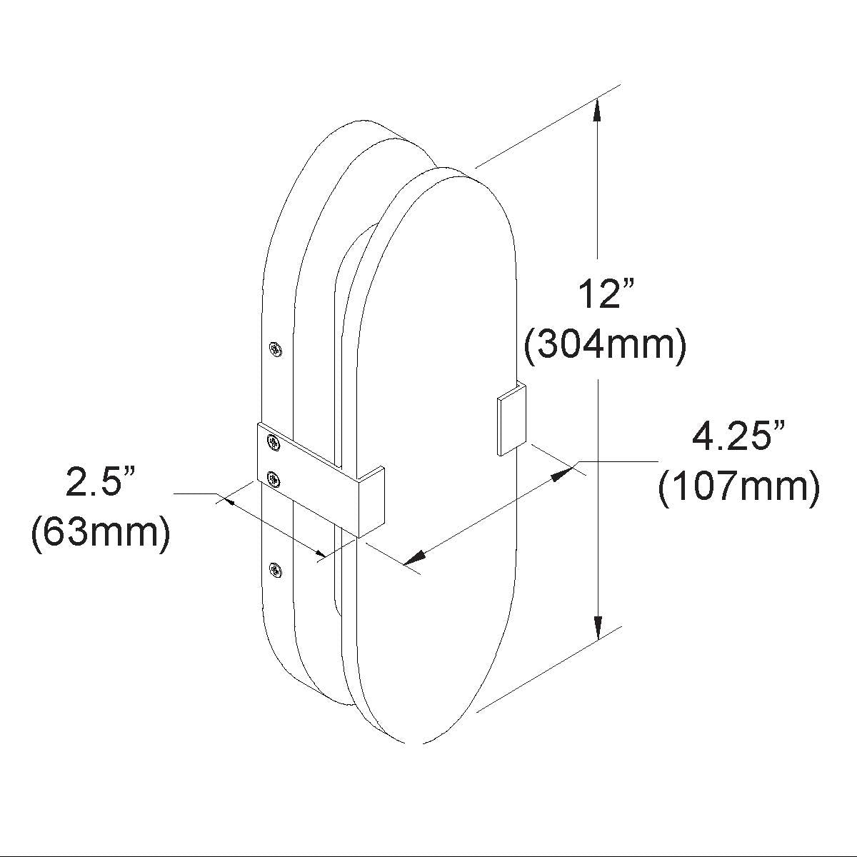 Applique murale | WILLMINA — 4 po × 12 po