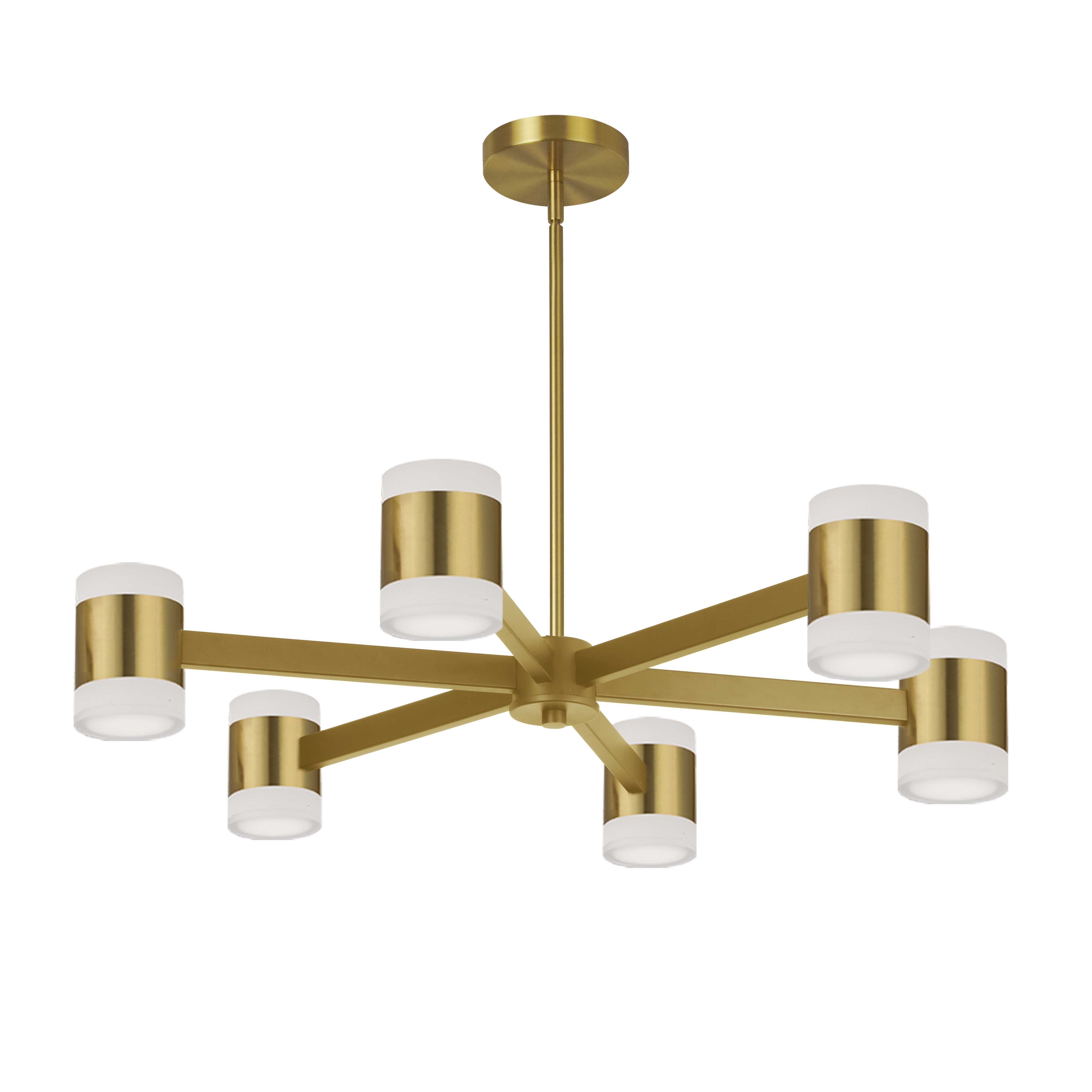 WILSON Chandelier Or DEL INTÉGRÉ - WLS-2884LEDC-AGB | DAINOLITE
