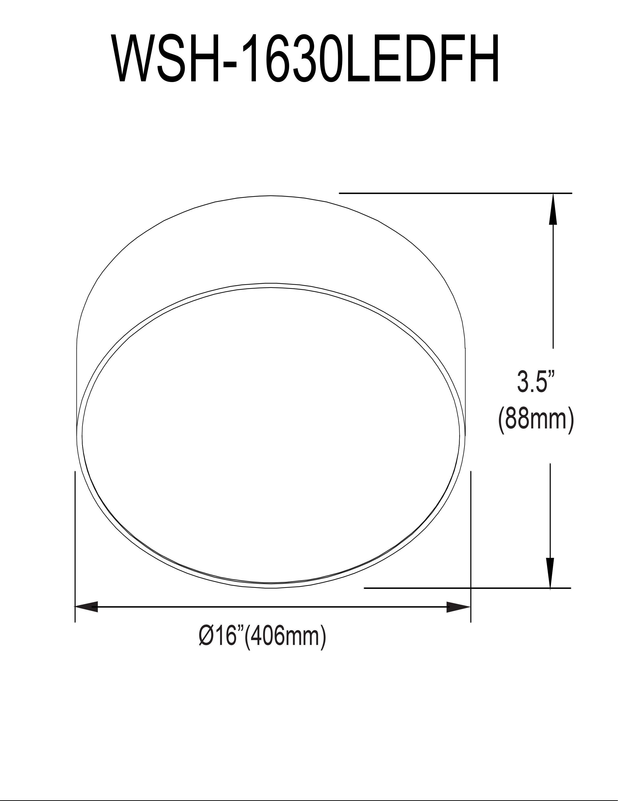 Plafonnier | WALSH — 16 po
