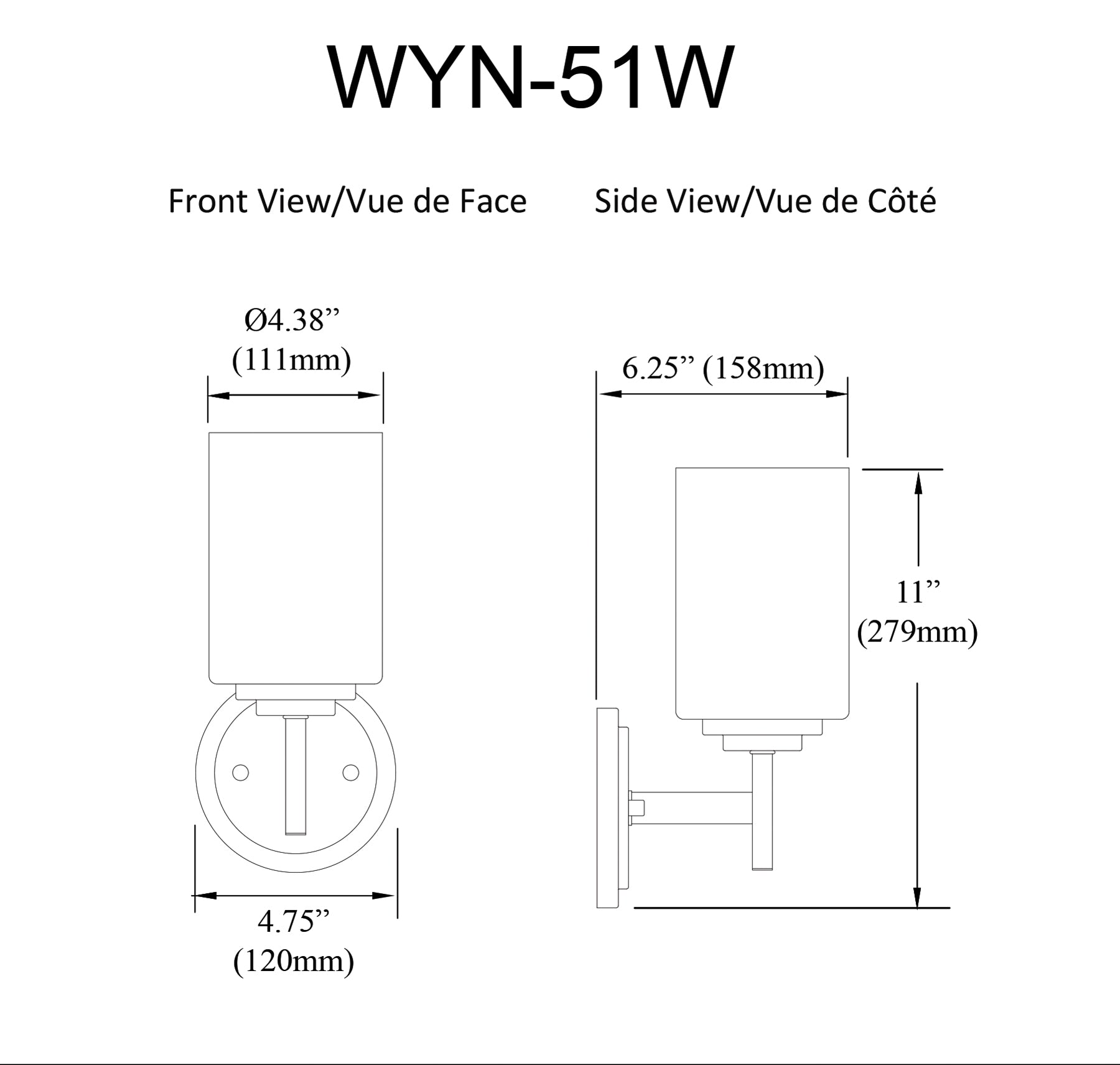Applique murale Blanc opalin | WYNONA