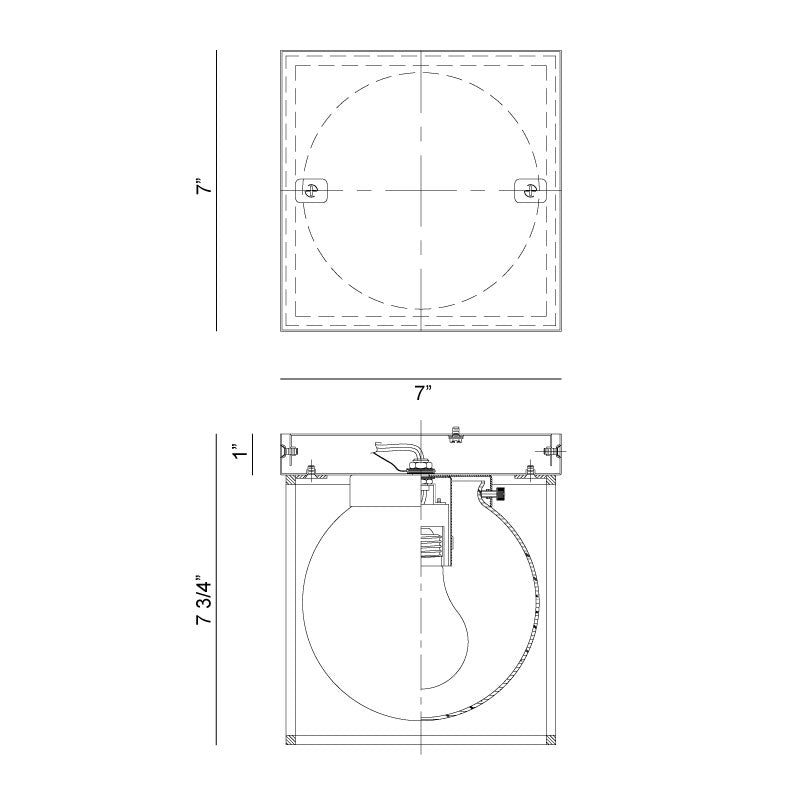 Plafonnier | SQUIRCLE - Laiton