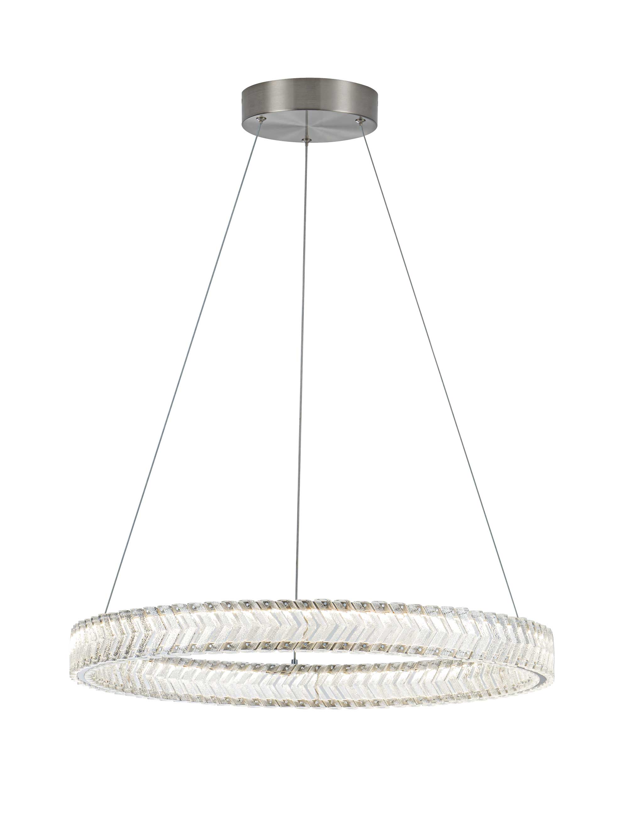 Luminaire suspendu Nickel brossé | CHEVRON