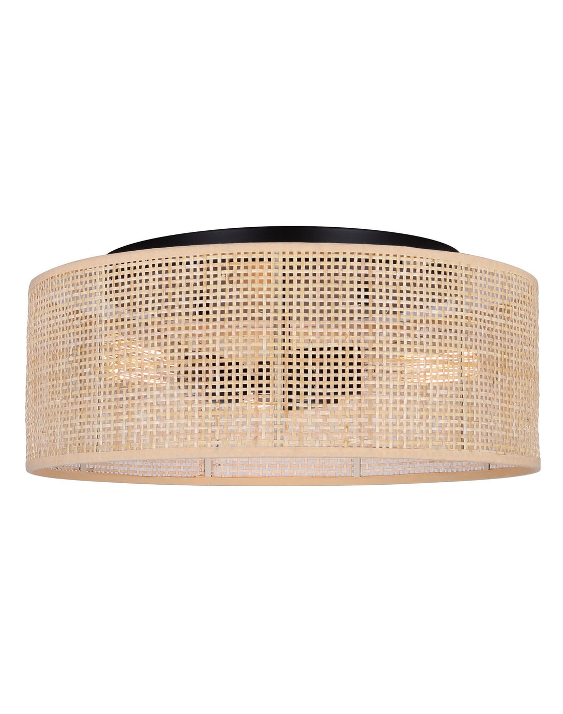 Plafonnier 3 lumières 16,25 po | Bellamy - Tissé / naturel