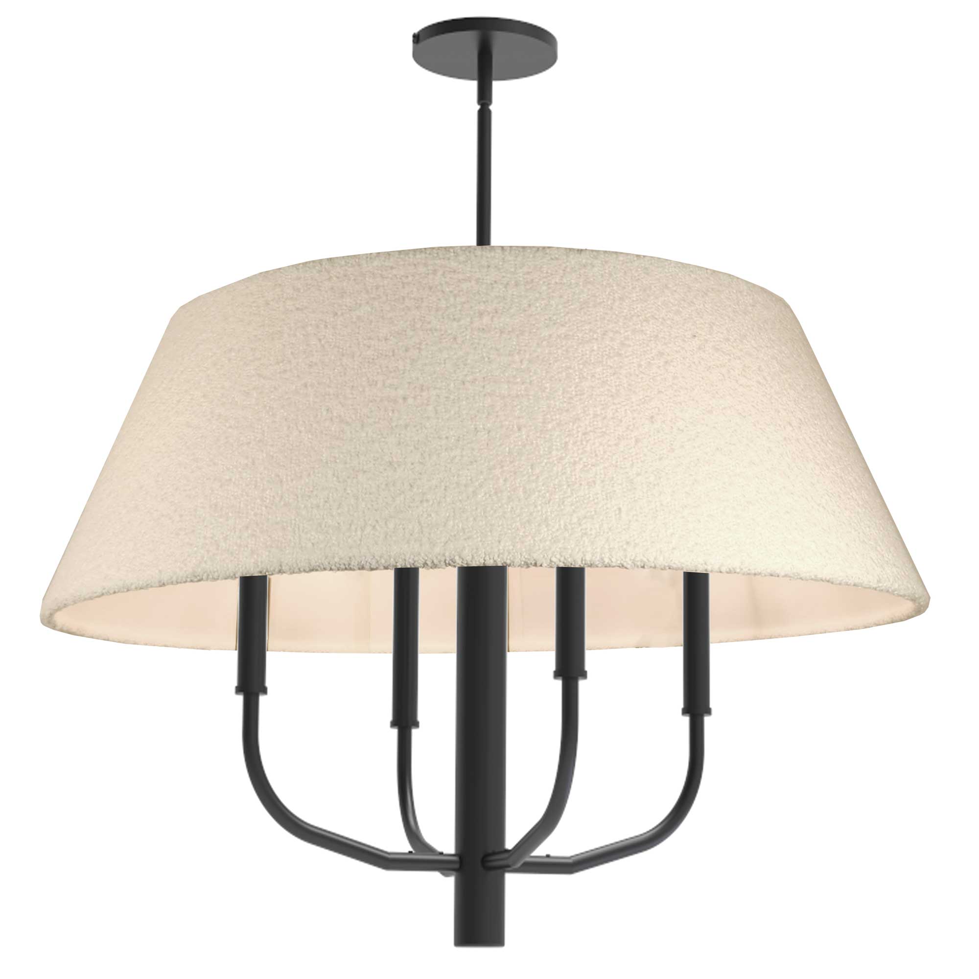 Luminaire suspendu Noir mat et blanc | DALIA