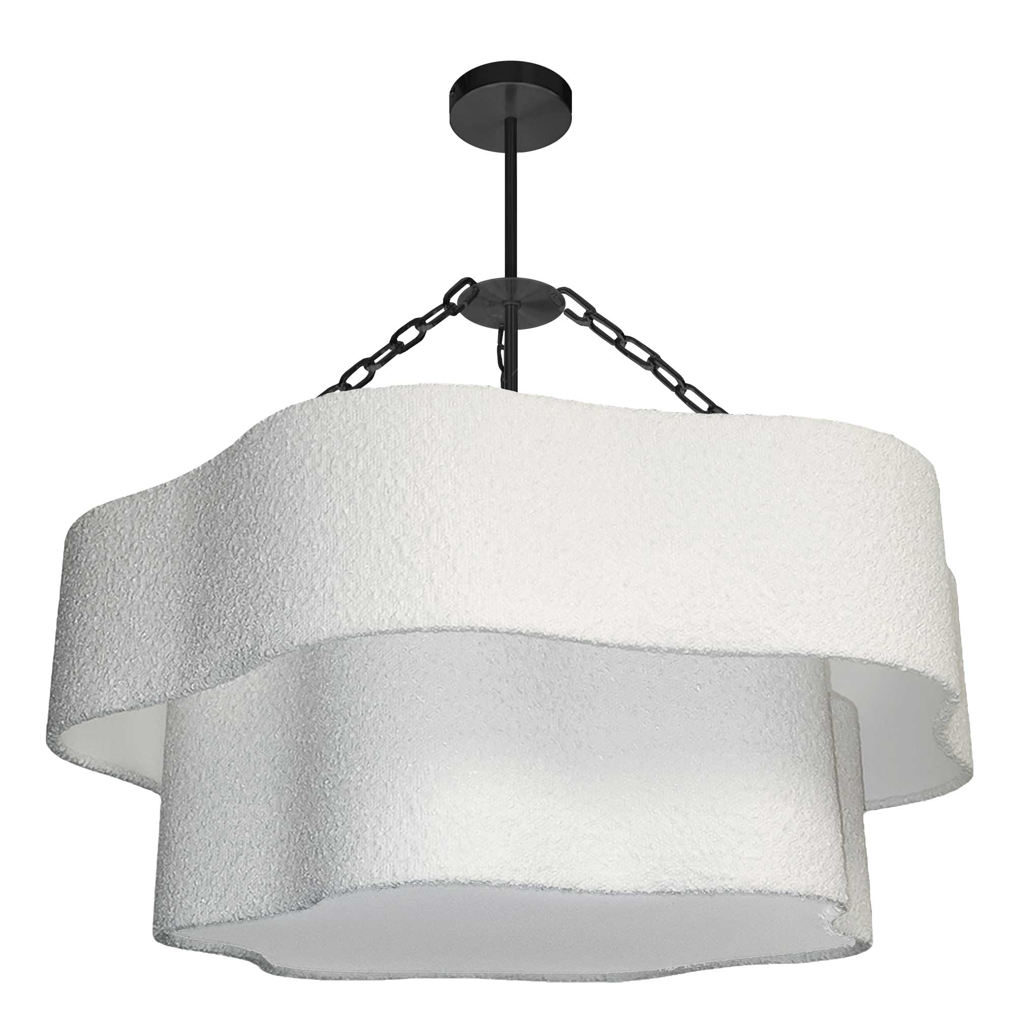 Luminaire suspendu Noir mat et blanc | DALIA
