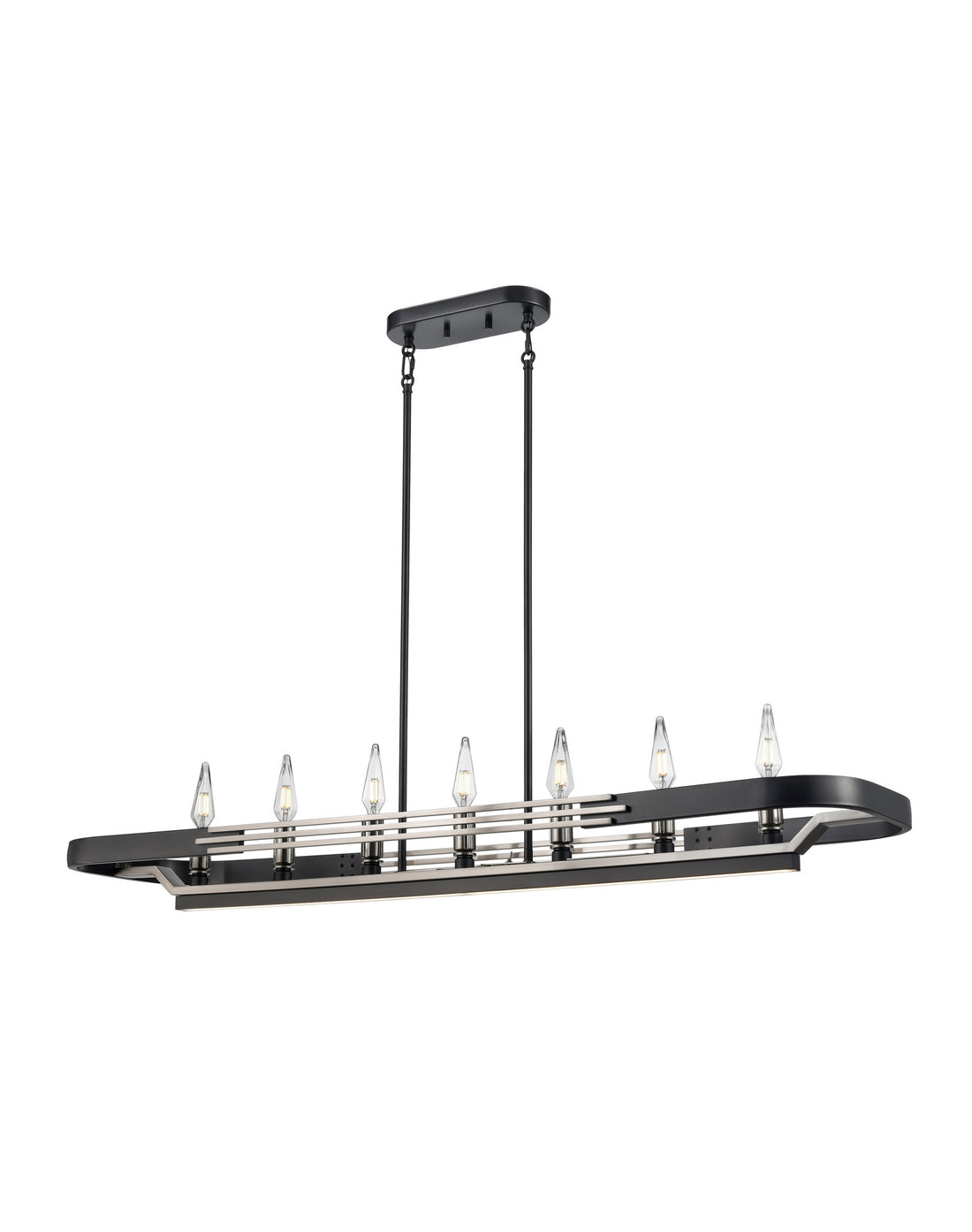Suspension linéaire 7 lumières | Aletheia Hybrid Cct