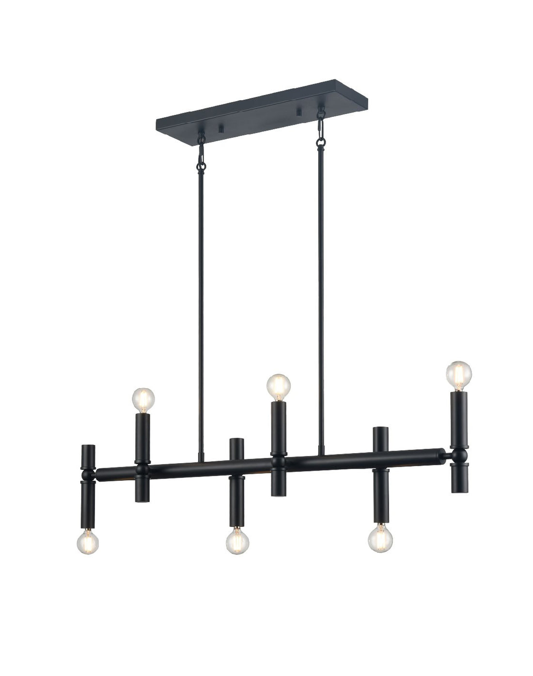Suspension linéaire 6 lumières | Klondike