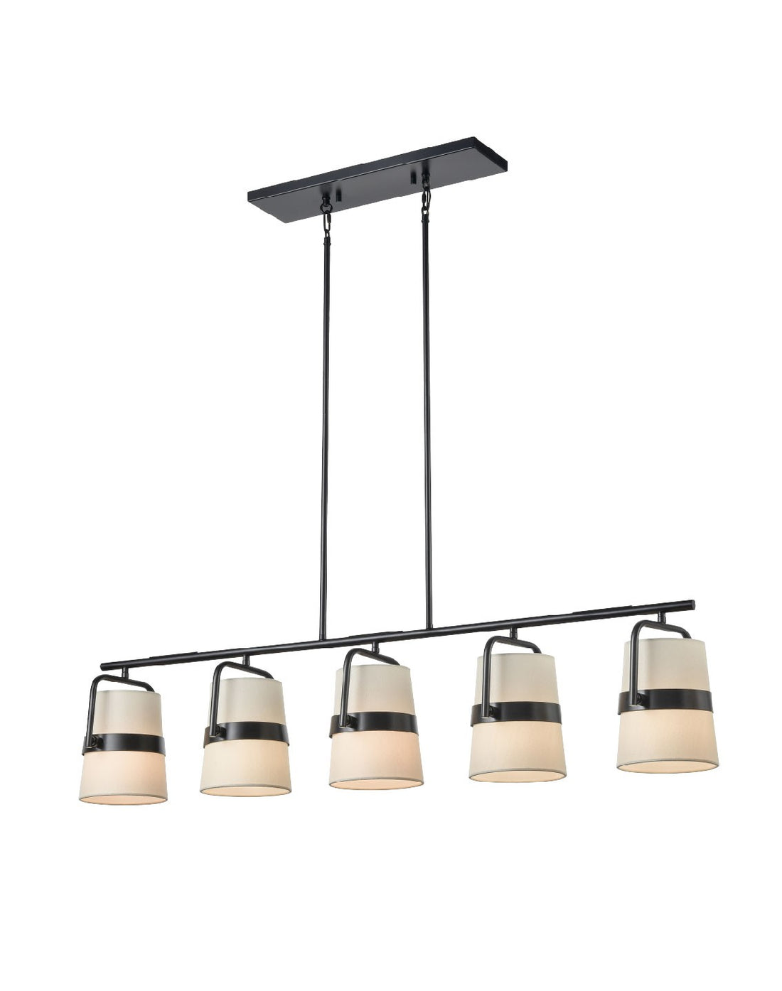 Suspension linéaire 5 lumières | Bon Echo