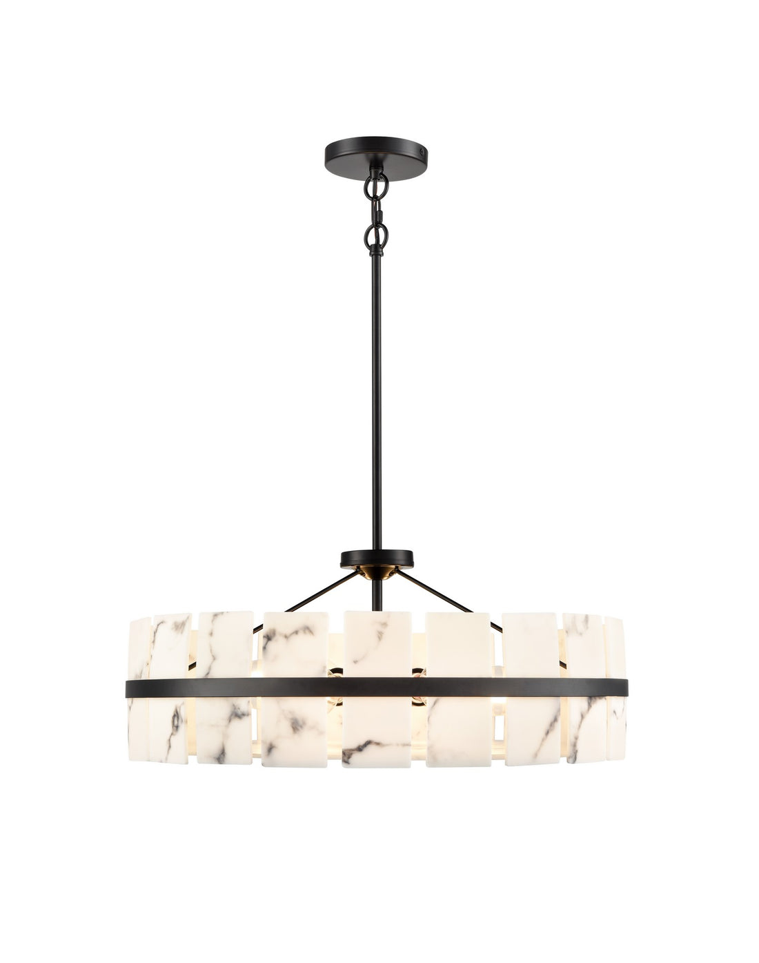 Suspension 5 lumières | Luna Alabaster