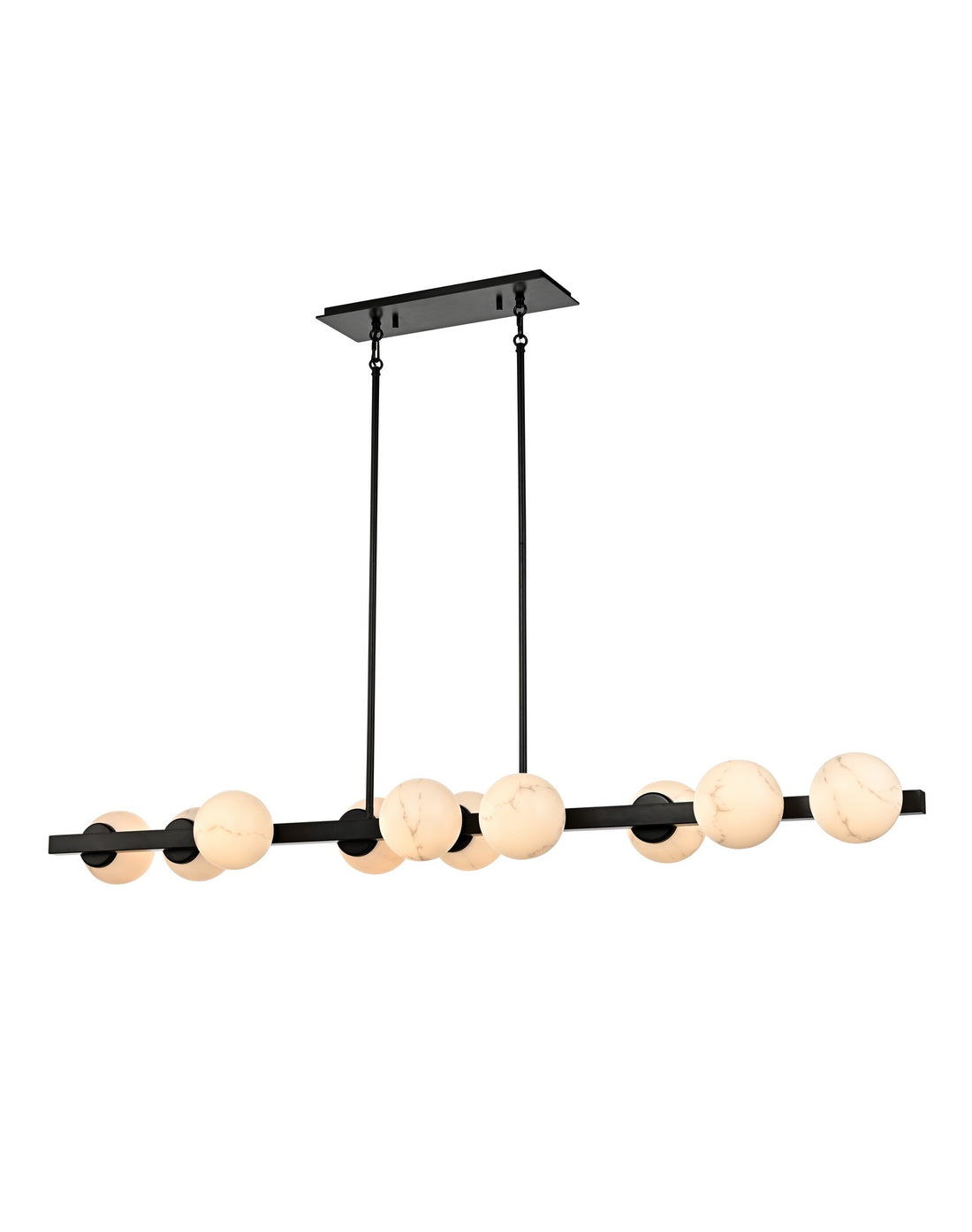 Suspension linéaire 10 lumières | Ville Marie