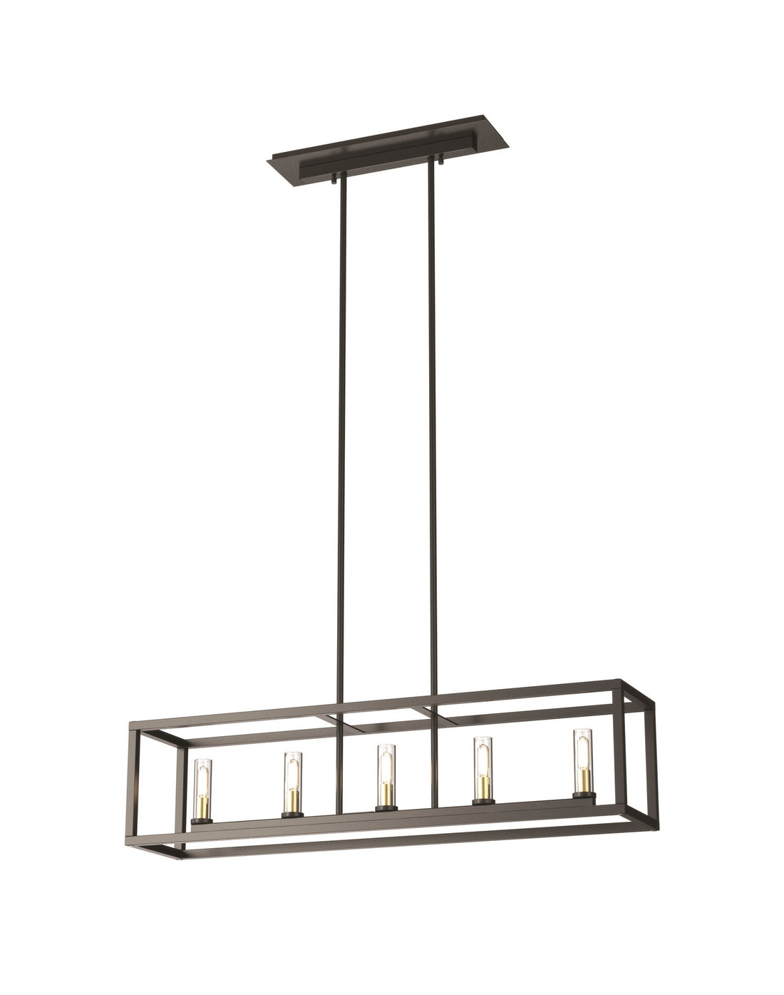 Suspension linéaire 5 lumières | Sambre