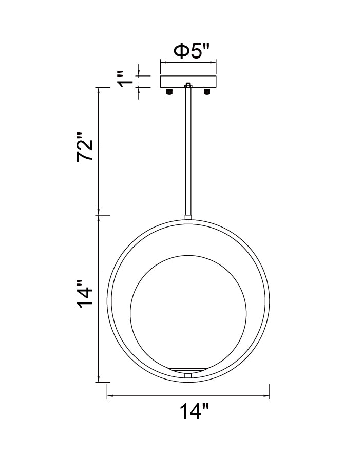 Mini-suspension DEL | Celeste