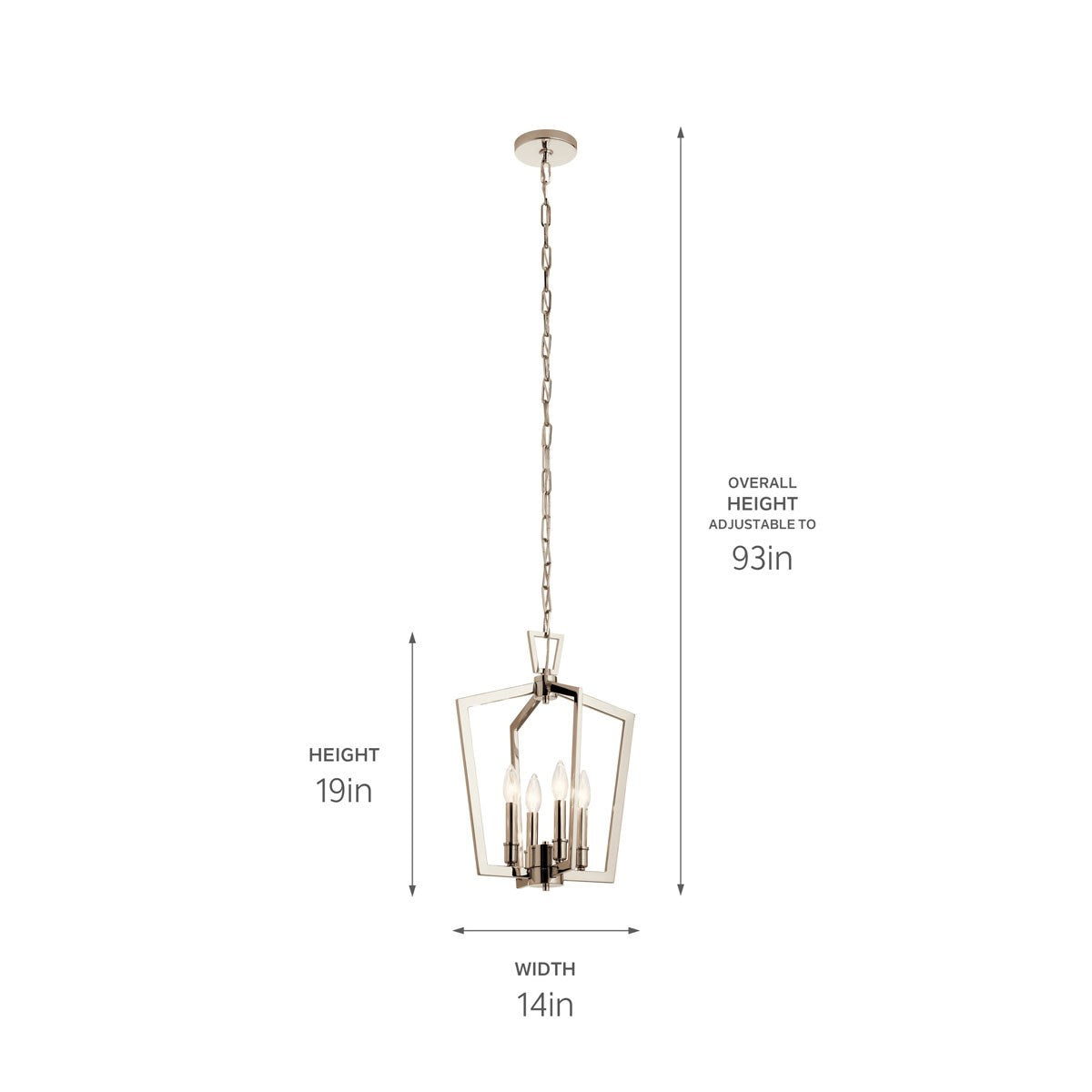 Suspension 4 lumières | Abbotswell