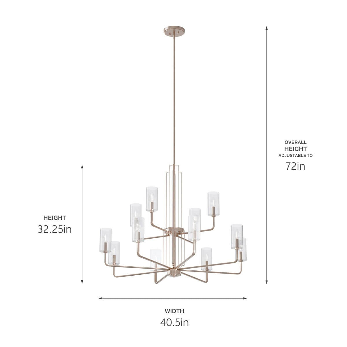 Lustre 12 lumières | Kimrose