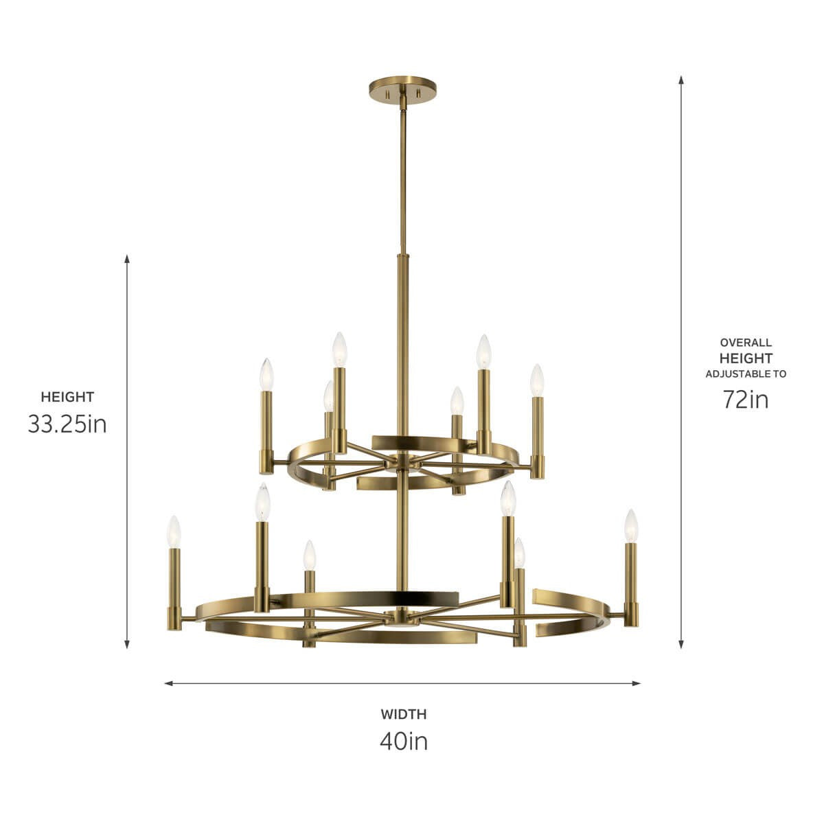 Lustre 12 lumières | Tolani