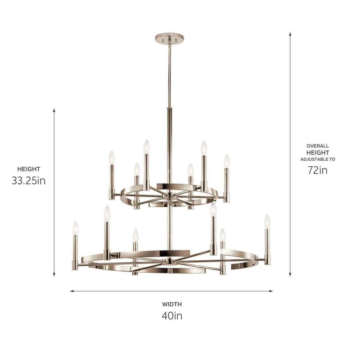 Lustre 12 lumières | Tolani