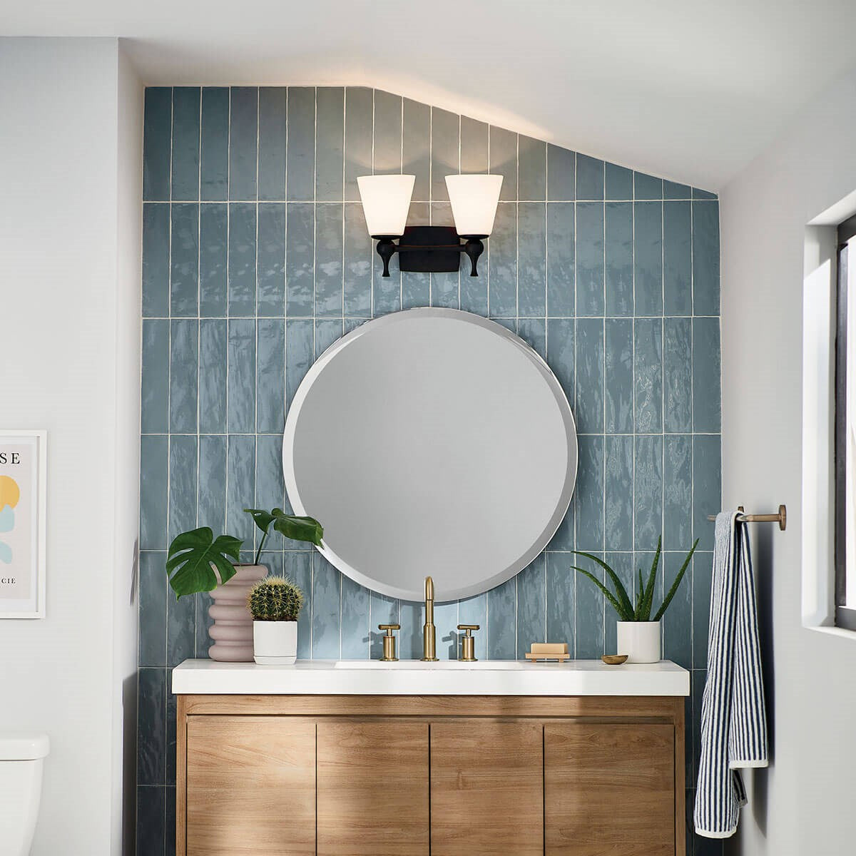 Applique de salle de bain 2 lumières | Cosabella