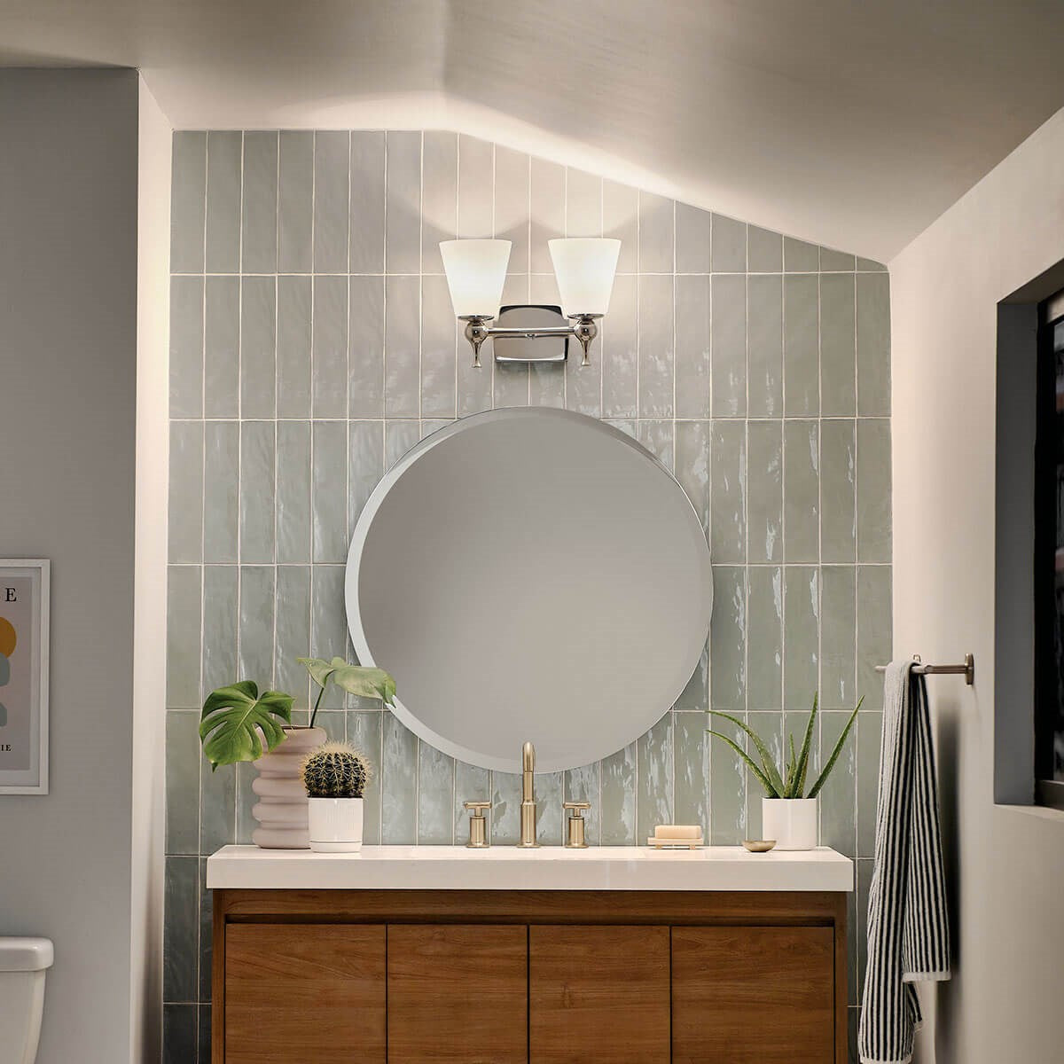 Applique de salle de bain 2 lumières | Cosabella