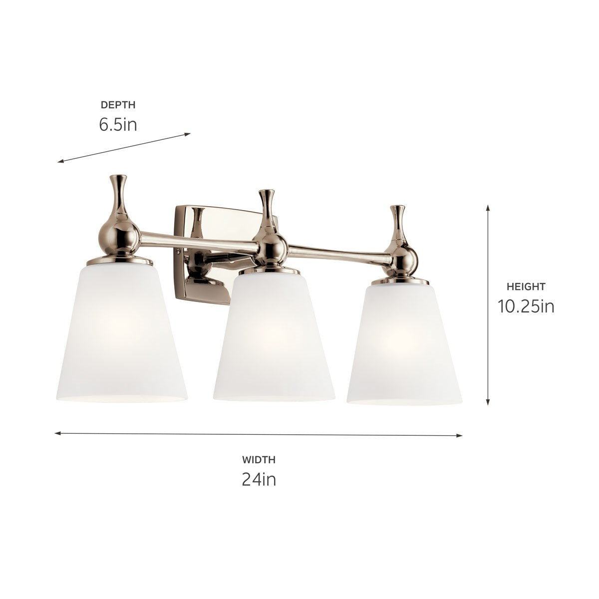 Applique de salle de bain 3 lumières | Cosabella
