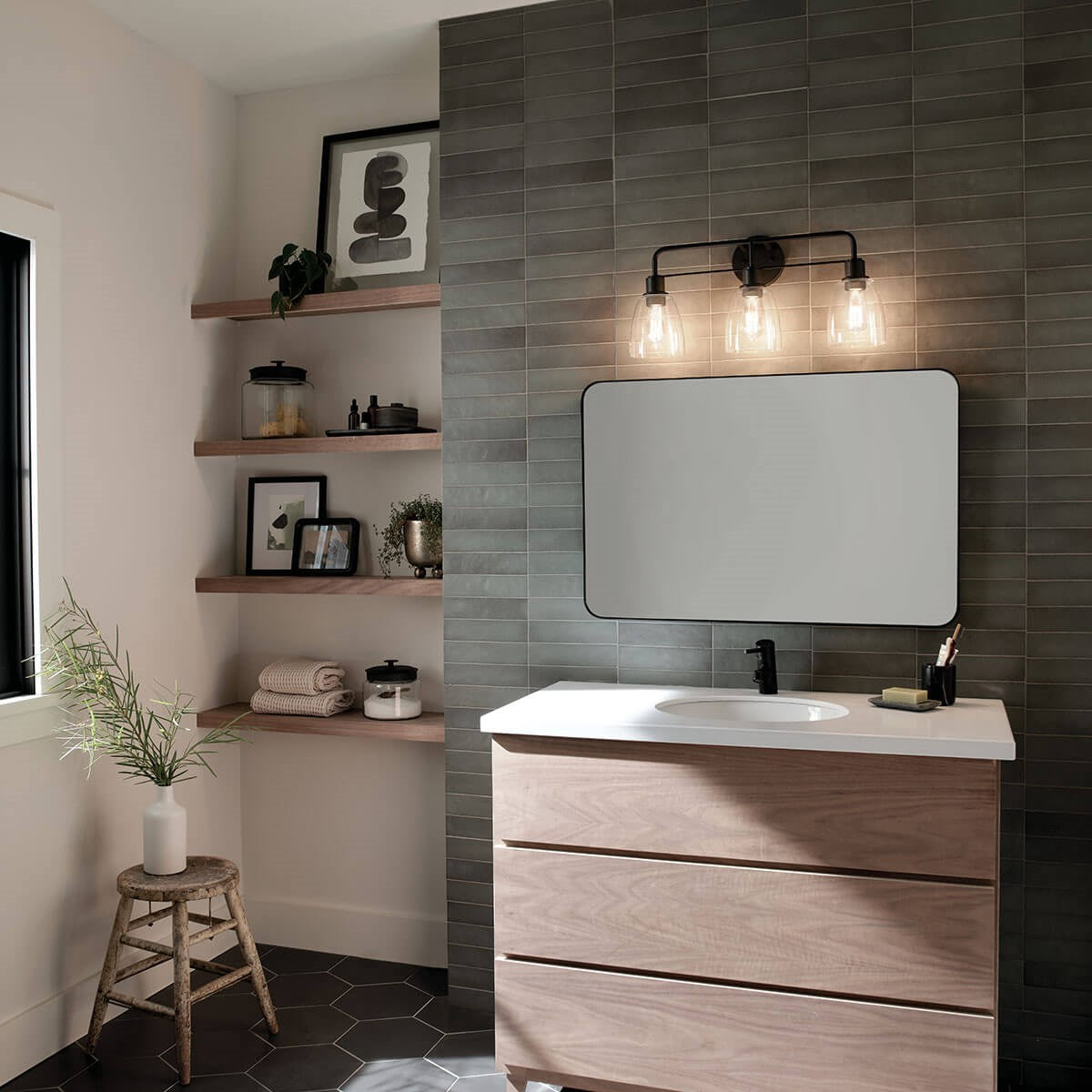 Applique de salle de bain 3 lumières | Meller