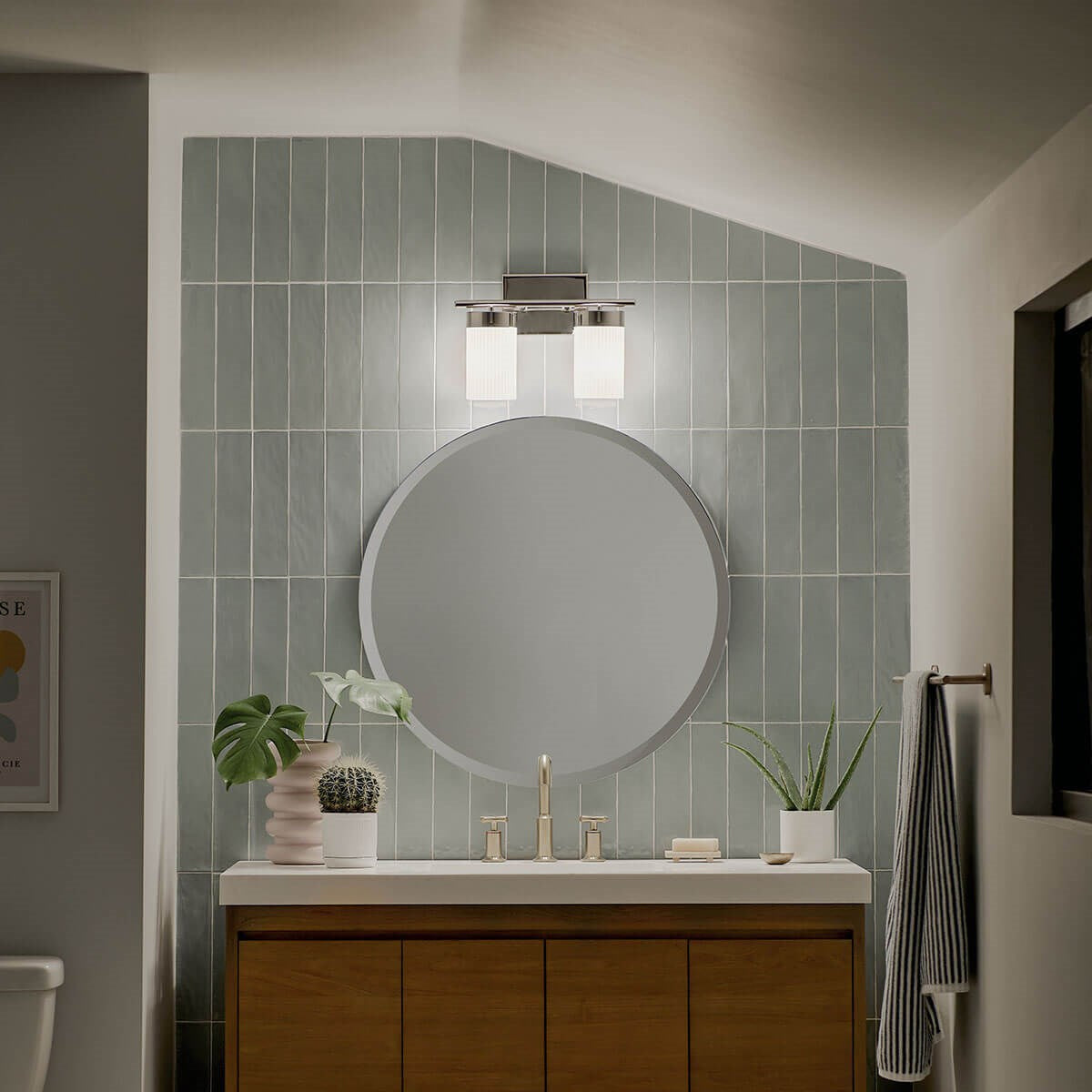 Applique de salle de bain 2 lumières | Ciona