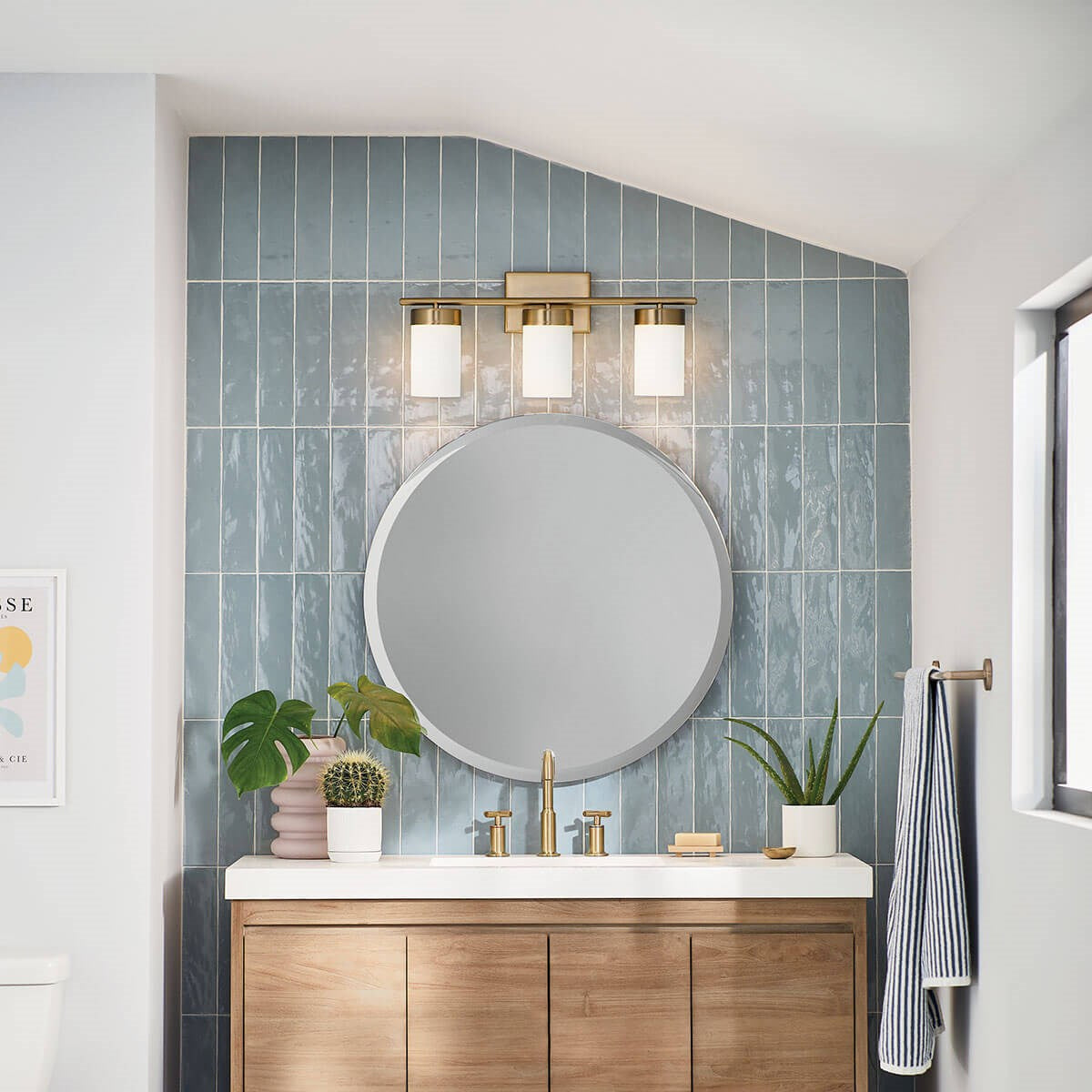 Applique de salle de bain 3 lumières | Ciona