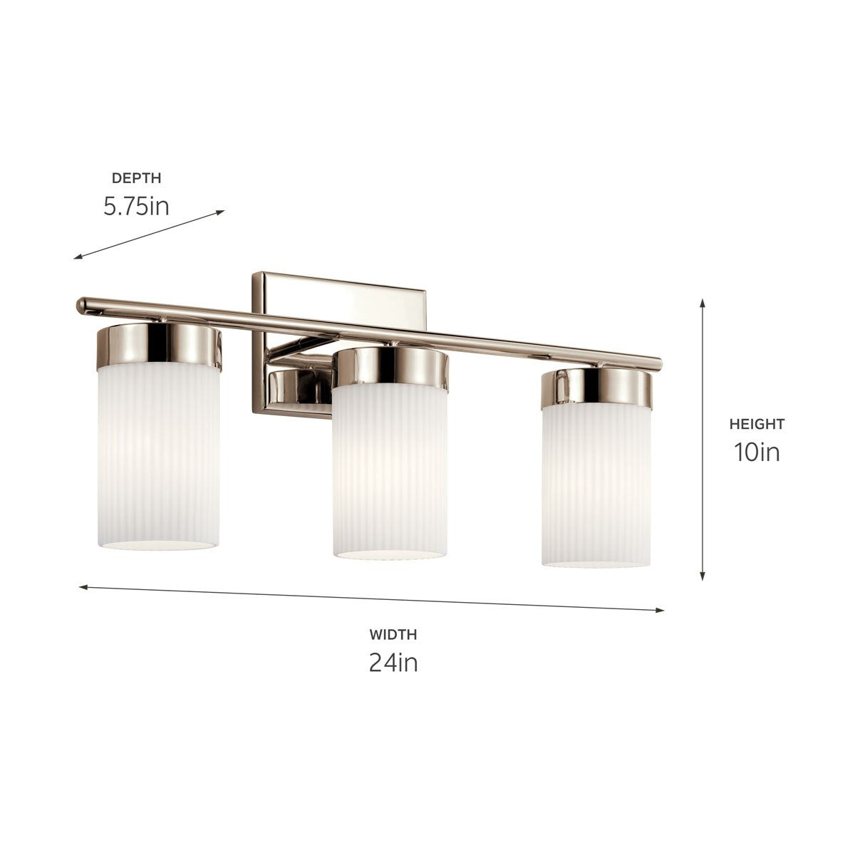Applique de salle de bain 3 lumières | Ciona