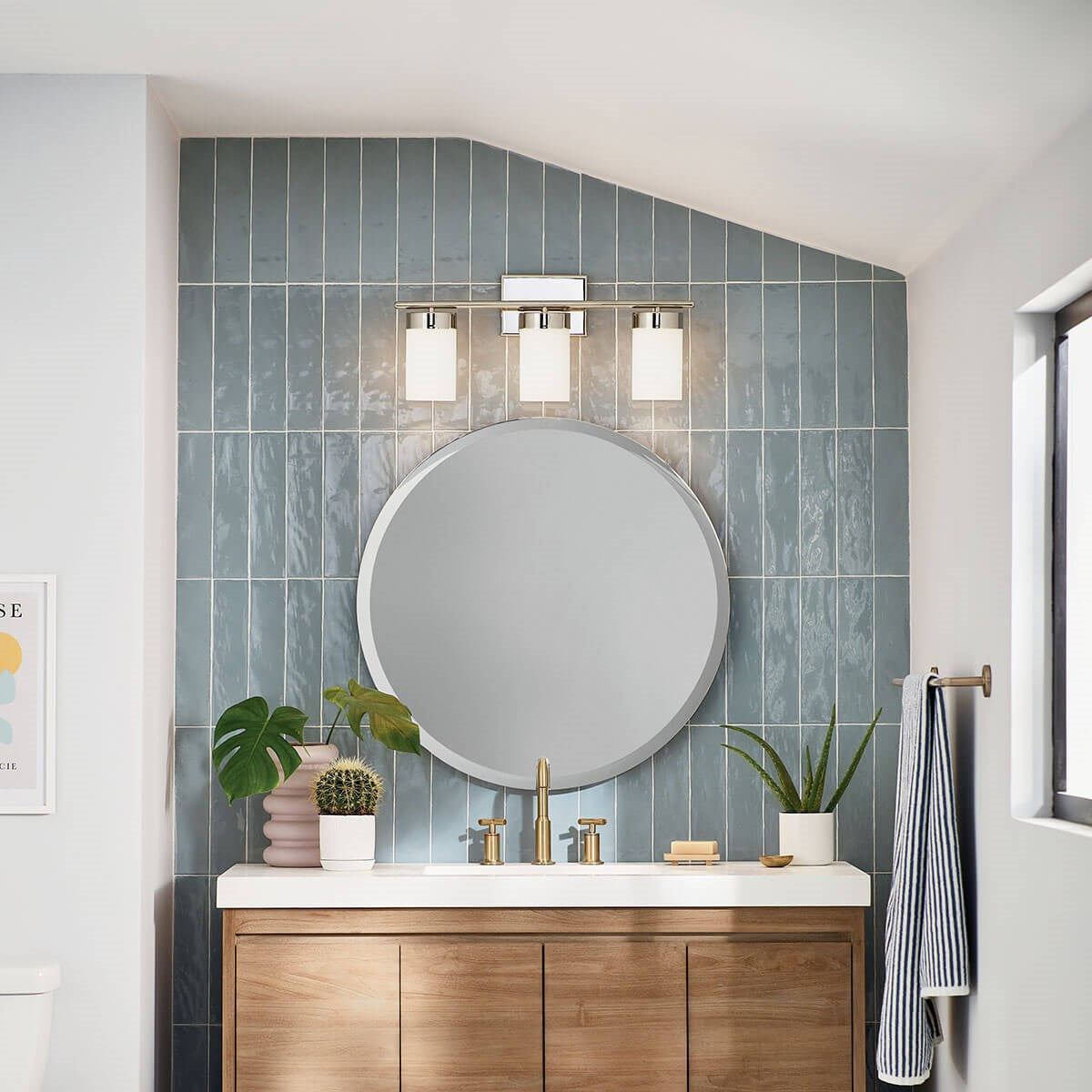 Applique de salle de bain 3 lumières | Ciona