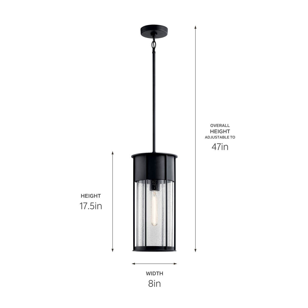 Suspension extérieure 1 lumière | Camillo