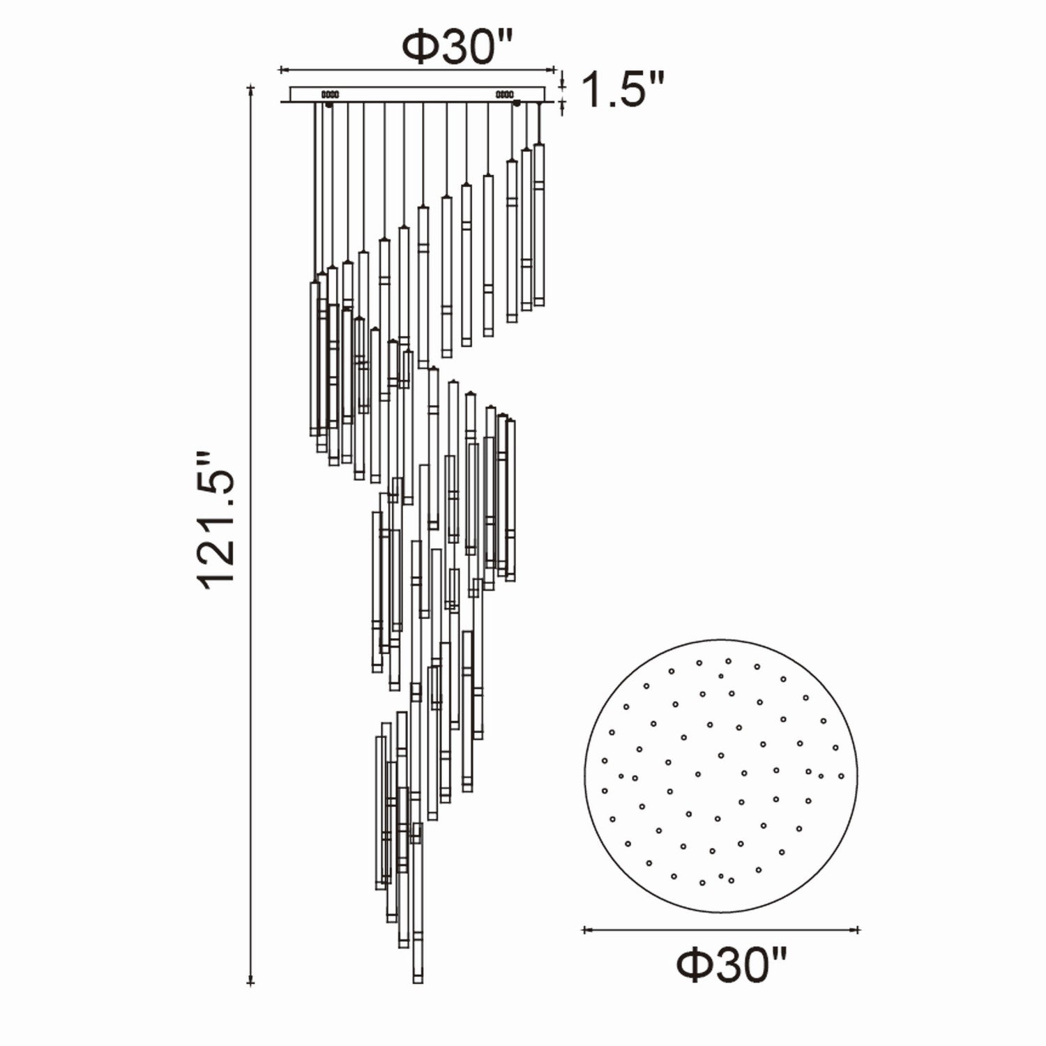 Lustre DEL | Flute