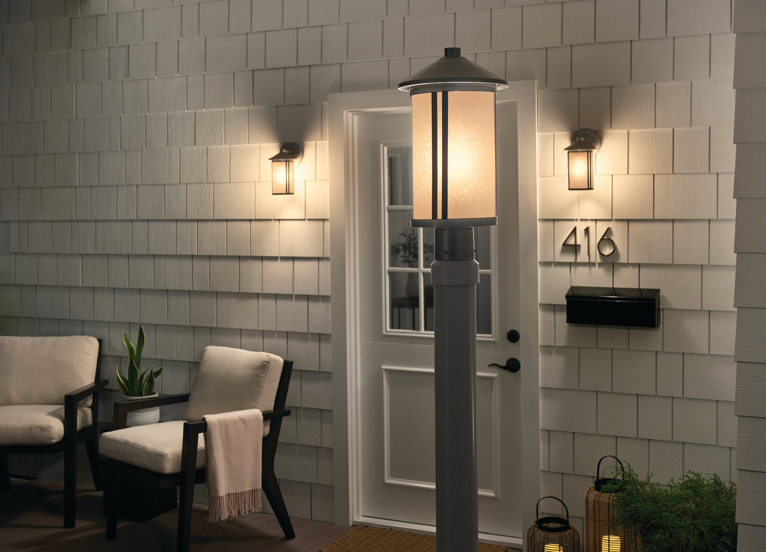 Lampadaire extérieur 1 lumière | Lombard