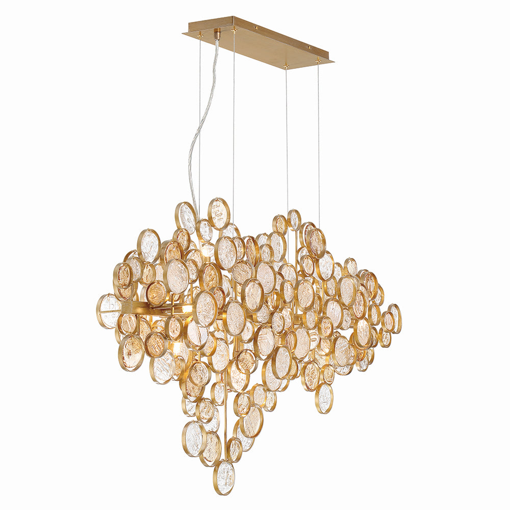 Lustre linéaire 12 lumières | Trento