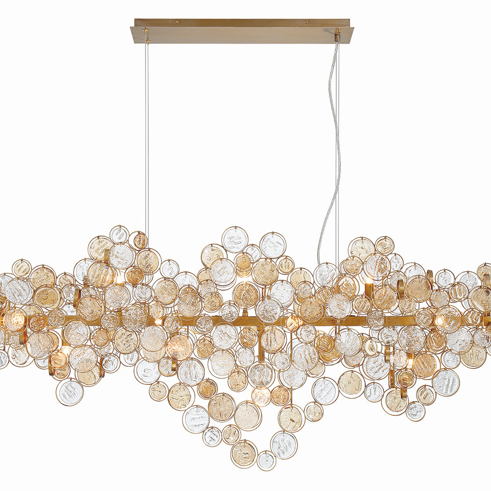 Lustre linéaire 15 lumières | Trento