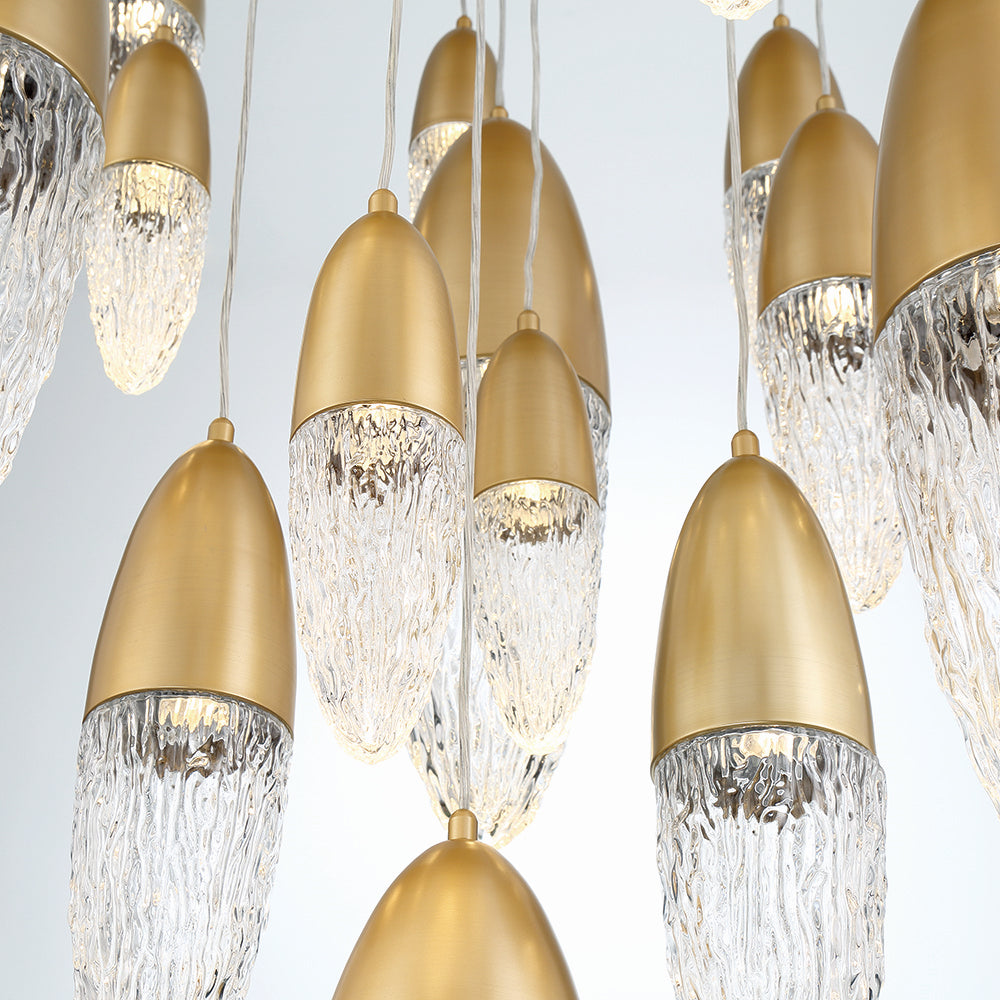 Lustre 22 lumières | Ecrou