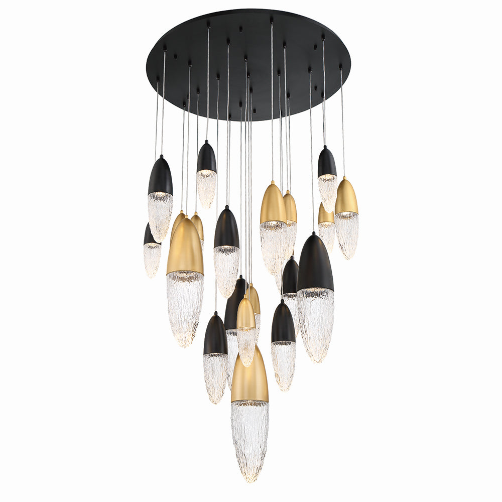 Lustre 22 lumières | Ecrou