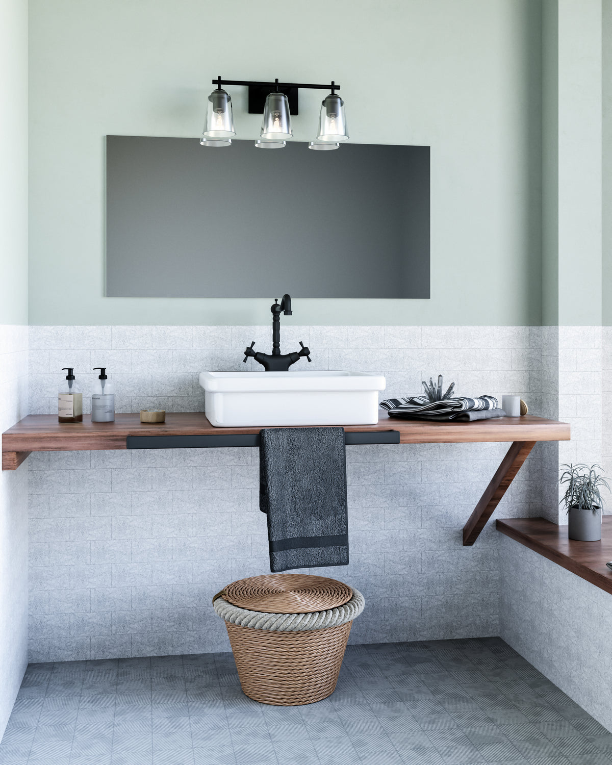 Bathroom Fixtures 3 lumières | Addison