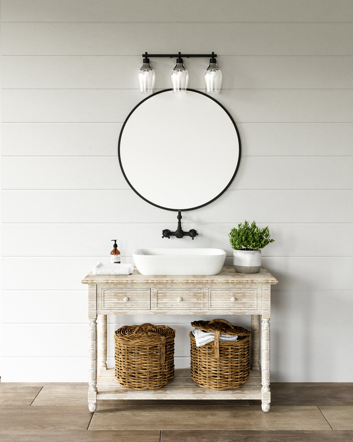 Bathroom Fixtures 3 lumières | Kingsley